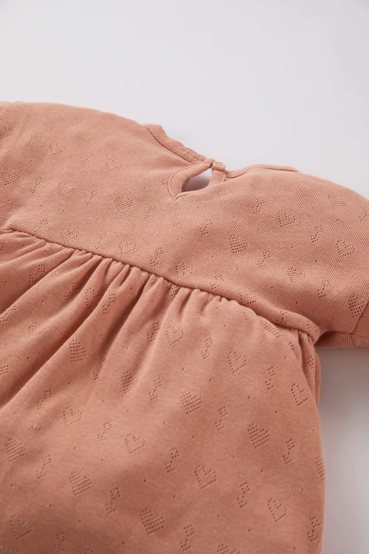 Baby Girl Long Sleeve Rib Top Bottom 2 Piece Pajama Set