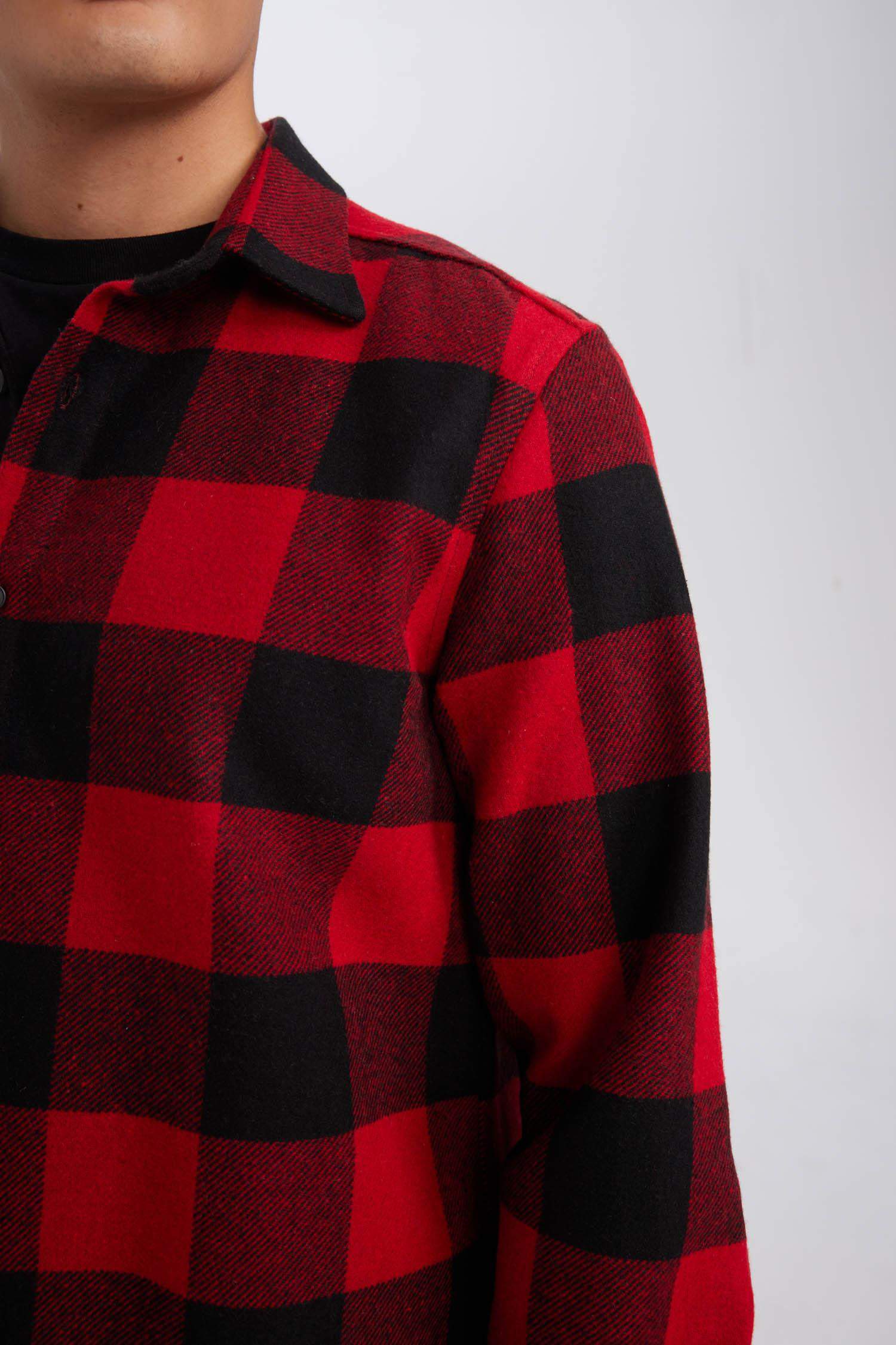 Regular Fit Polo Yaka Kareli Oduncu Flanel Uzun Kollu Gömlek