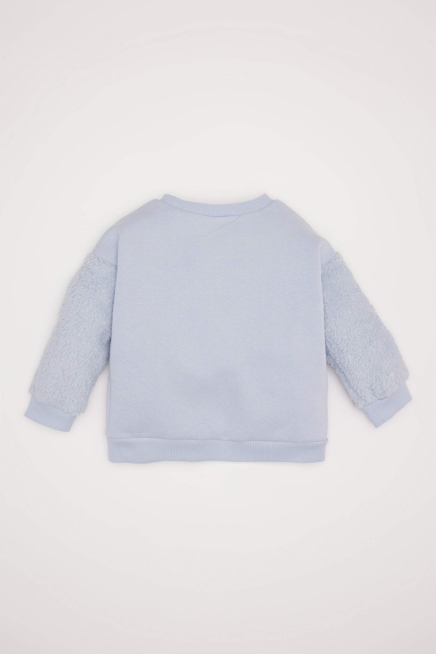 Baby Girl Crew Neck Unicorn Printed Soft Furry Inside Sweatshirt