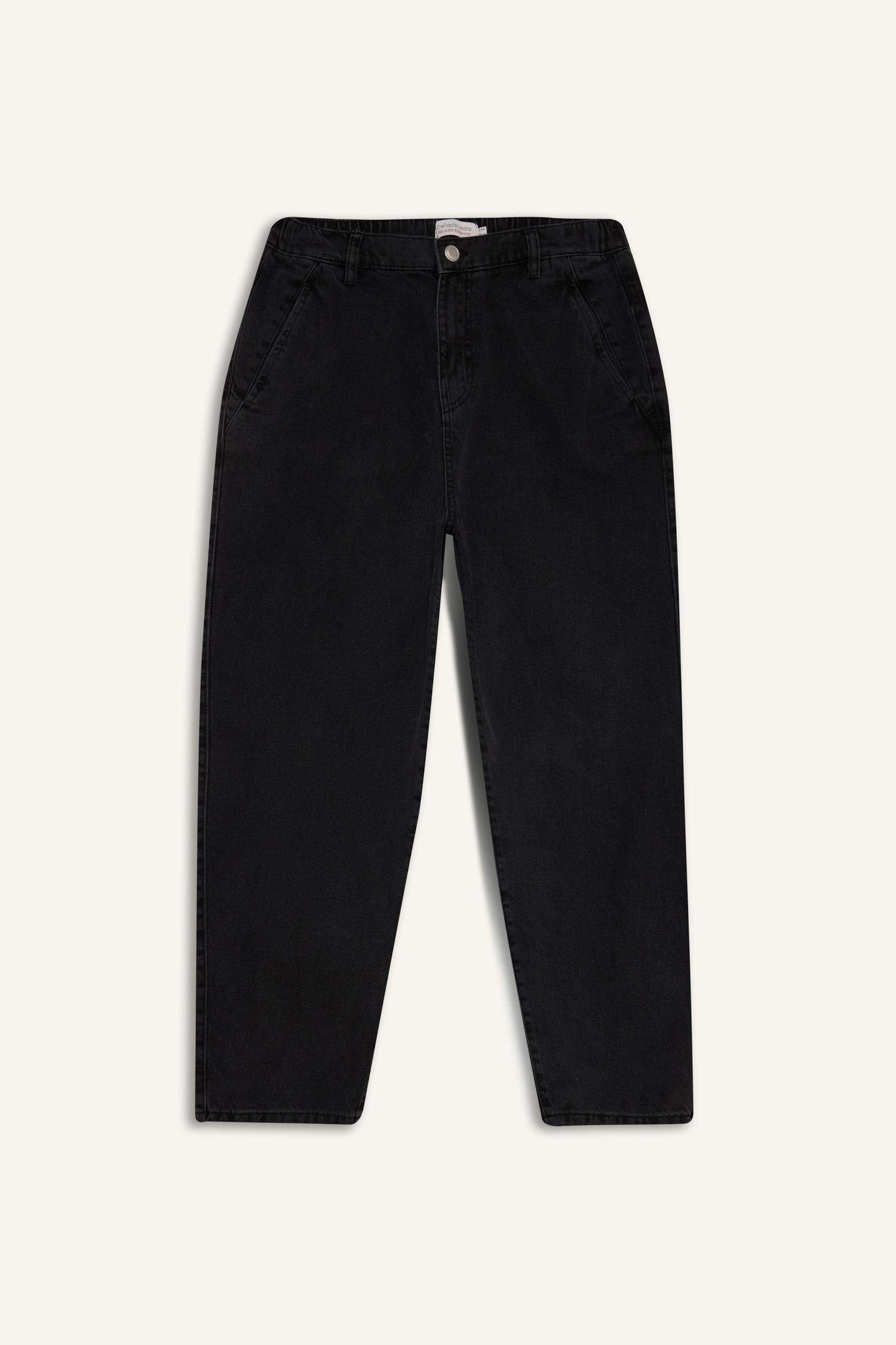 Relaxed Slouchy Fit Wide Leg Jeans