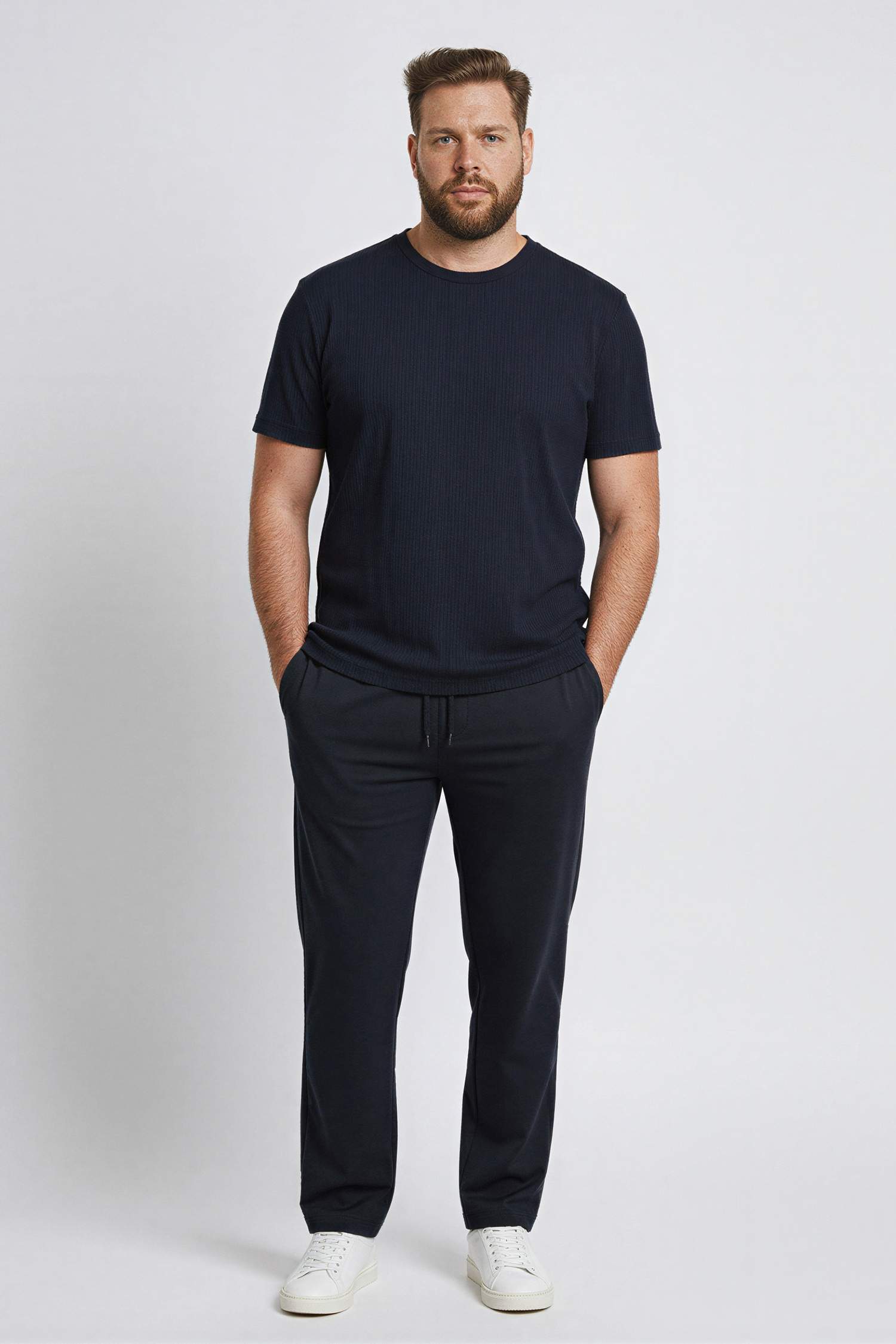 Slim Fit Crew Neck Crinkle Short Sleeve T-Shirt