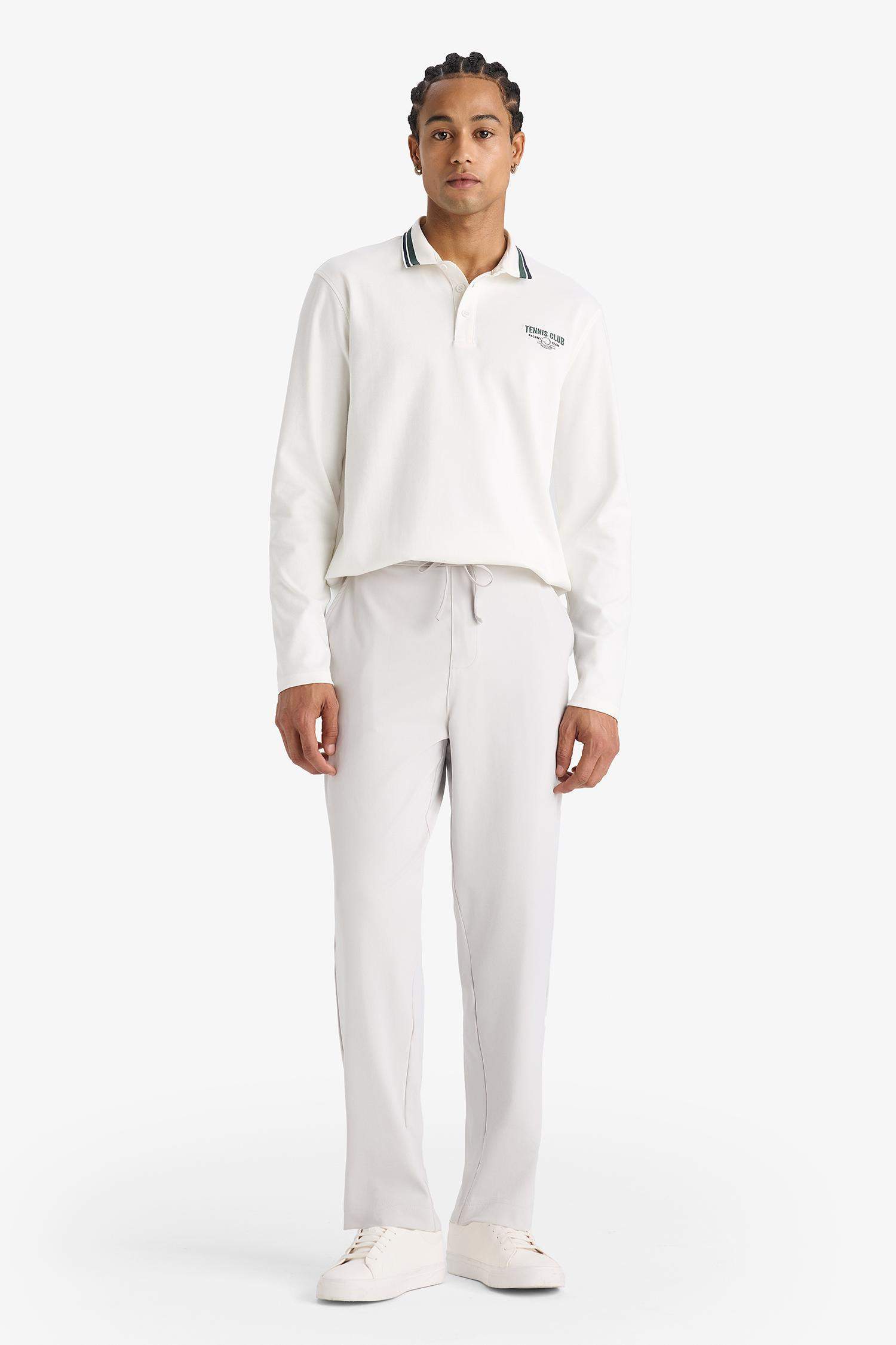 DeFactoFit Slim Fit Dar Kesim Standart Paça Sporcu Jogger Eşofman Altı