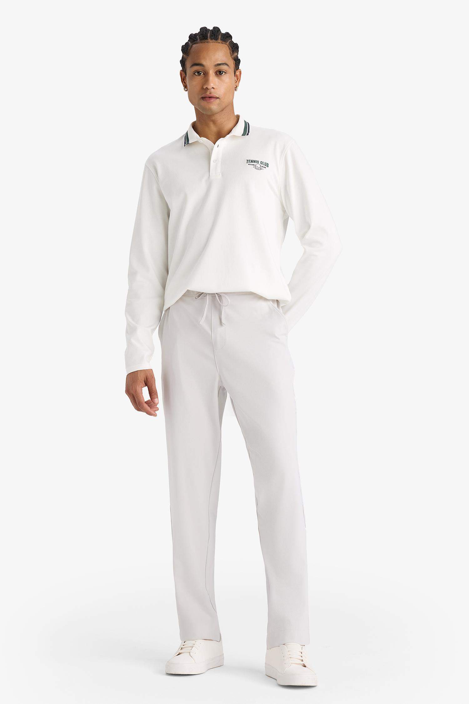 DeFactoFit Slim Fit Dar Kesim Standart Paça Sporcu Jogger Eşofman Altı