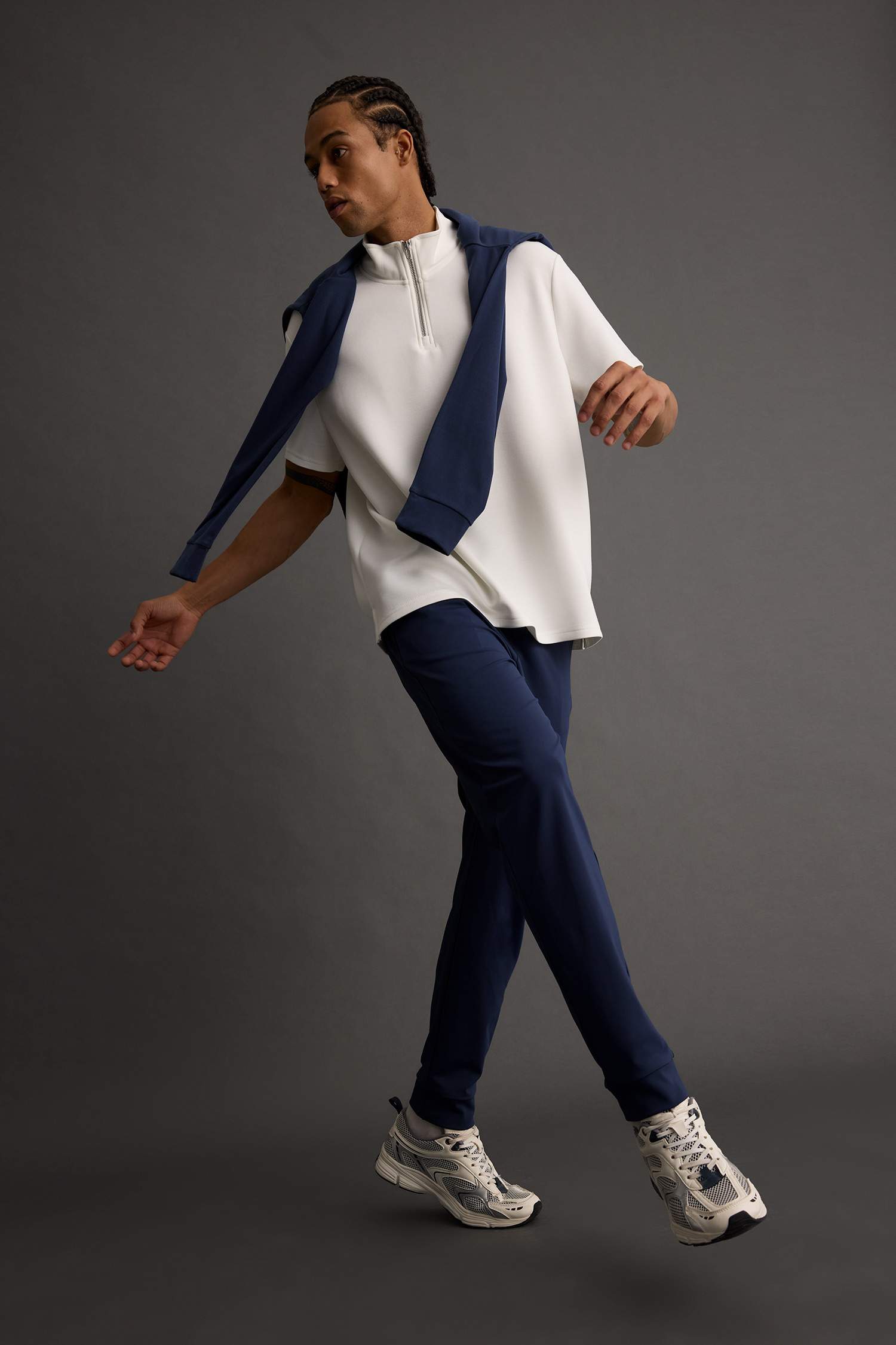 Slim Fit Dar Kesim Standart Paça Sporcu Jogger Eşofman Altı