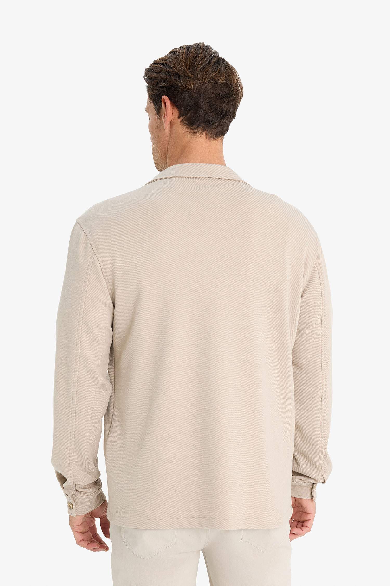 Regular Fit Polo Yaka Gömlek Ceket