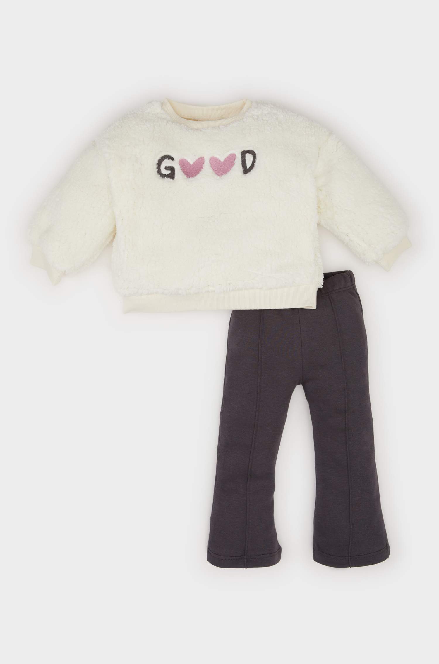 Baby Girl Printed Sweatshirt Bottom 2 Piece Set