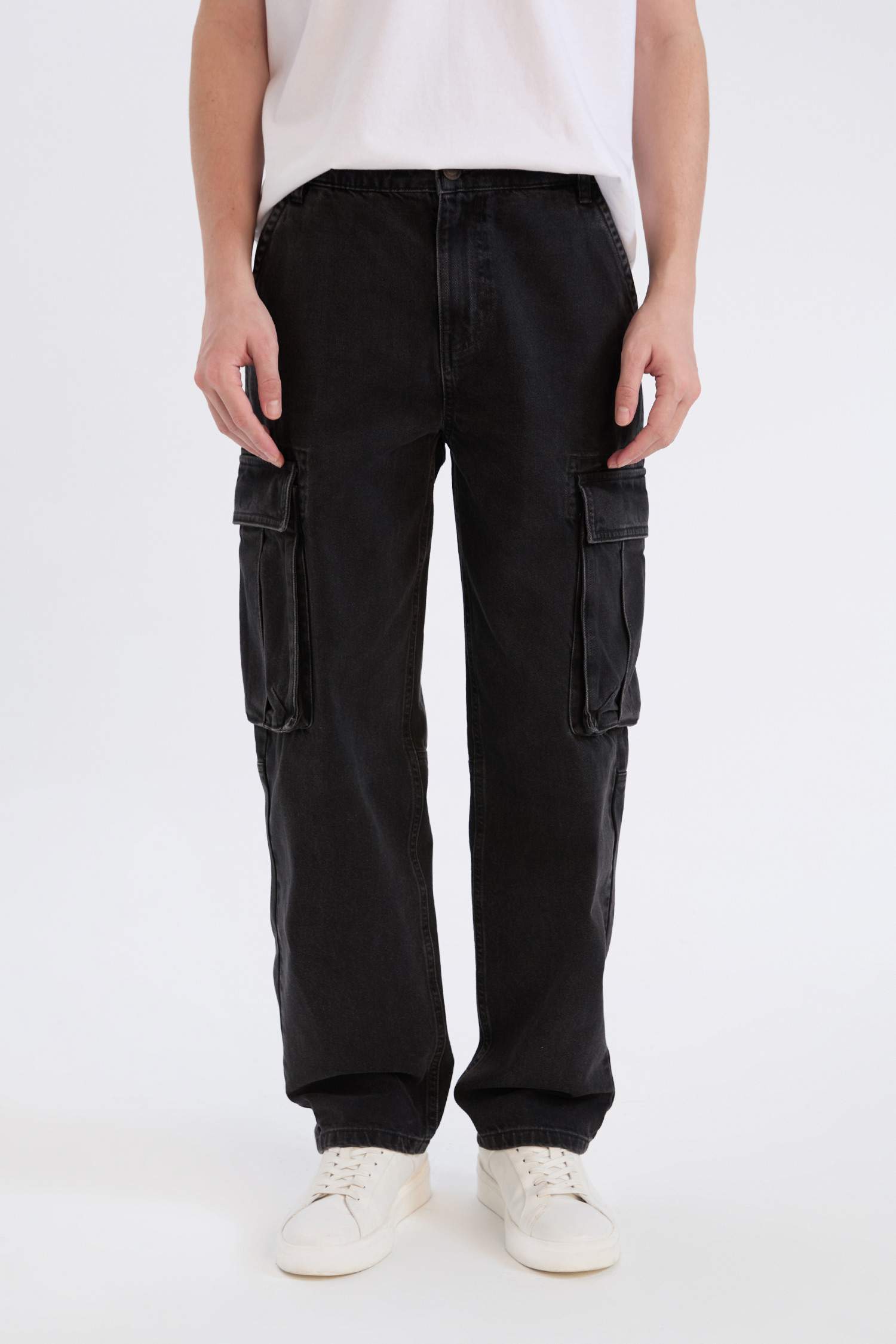 релакс пішімі деним кең етек Шалбар