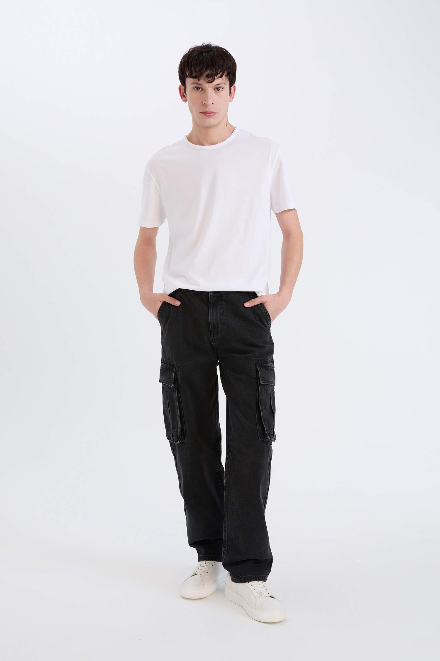 релакс пішімі деним кең етек Шалбар