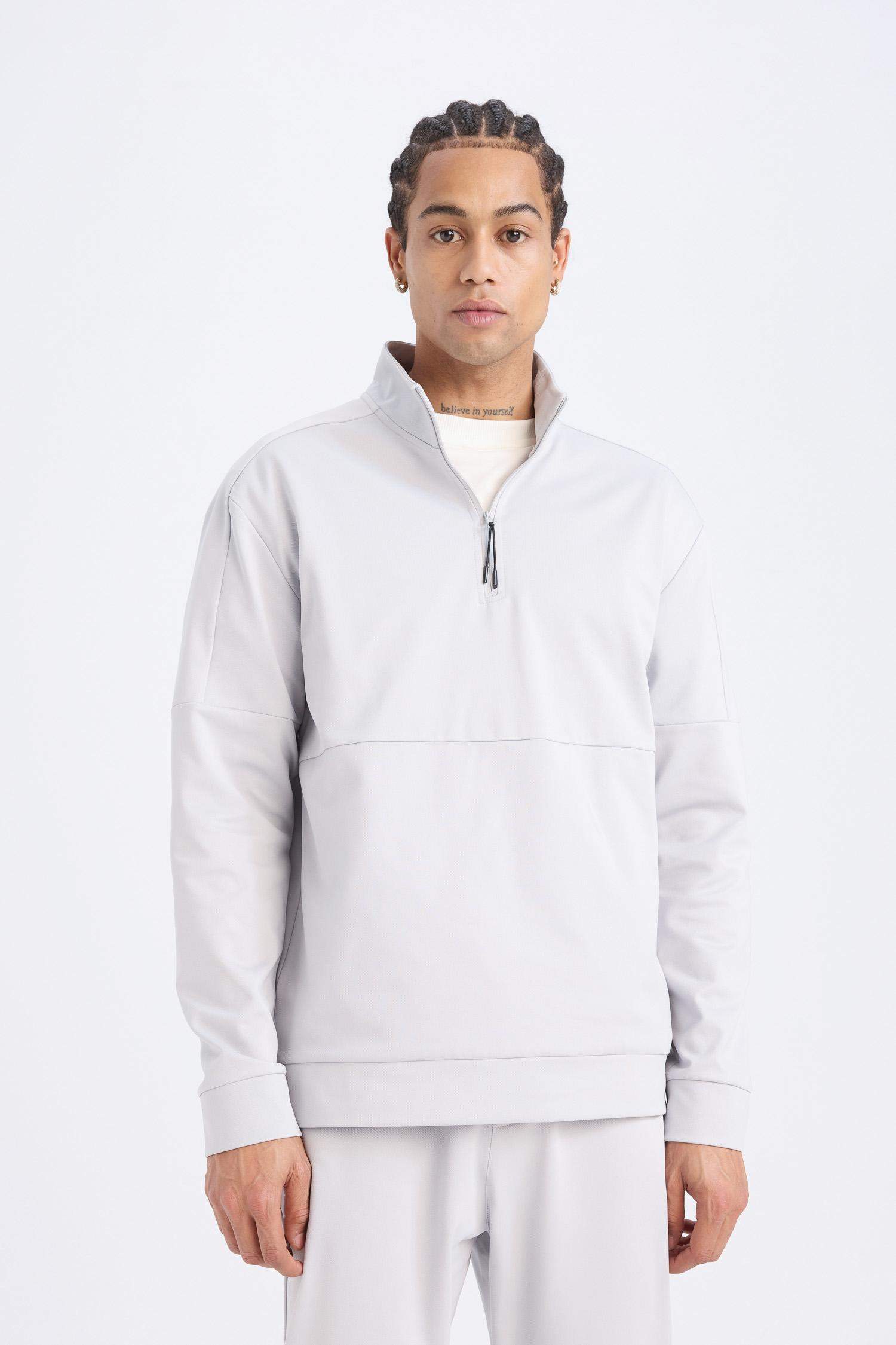 DeFactoFit Standard Fit Stand Collar Sports Sweatshirt