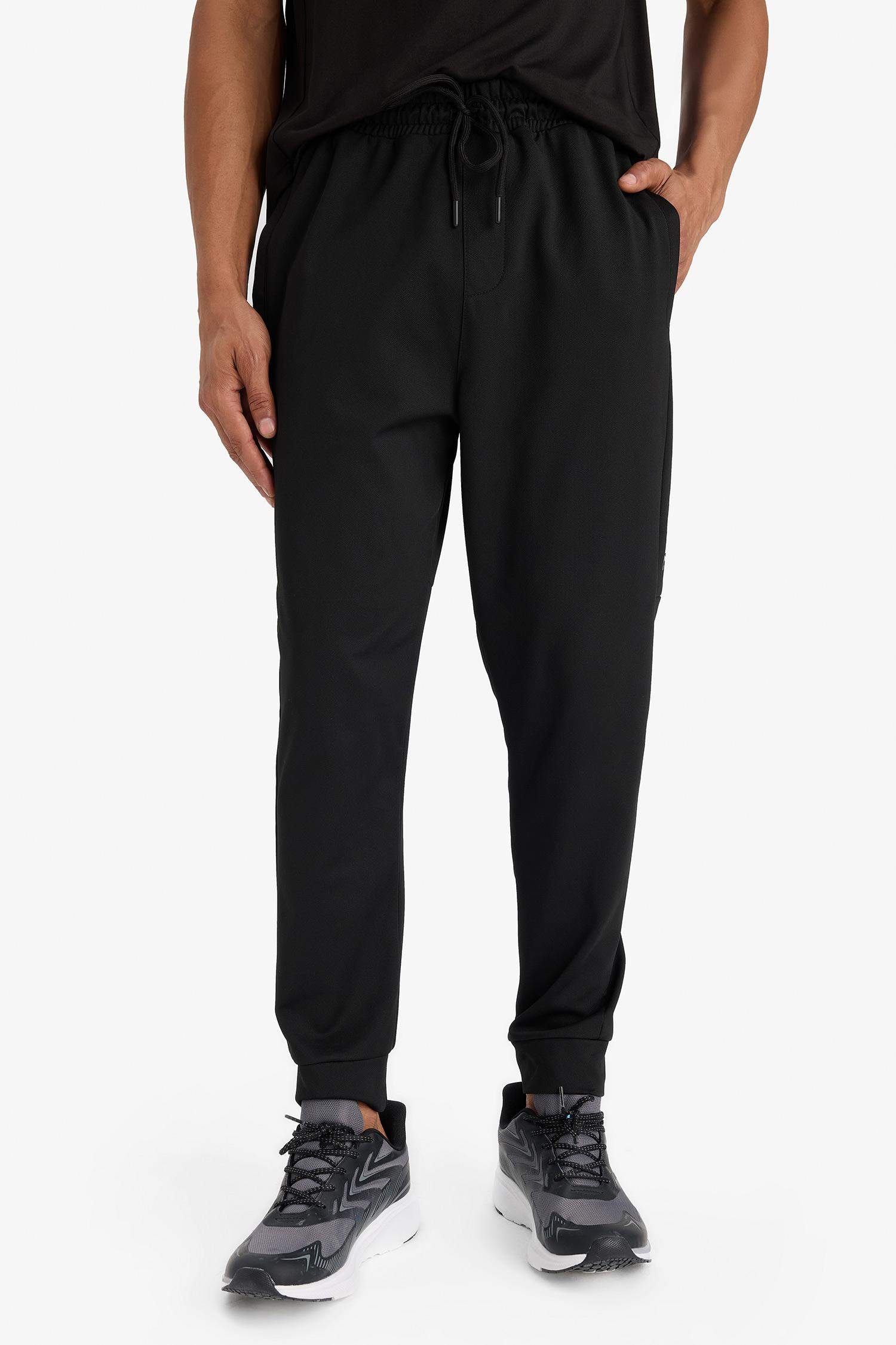 DeFactoFit Sporcu Standart Fit Jogger Eşofman Altı İçi Yumuşak Tüylü Skuba Dalgıç Kumaş