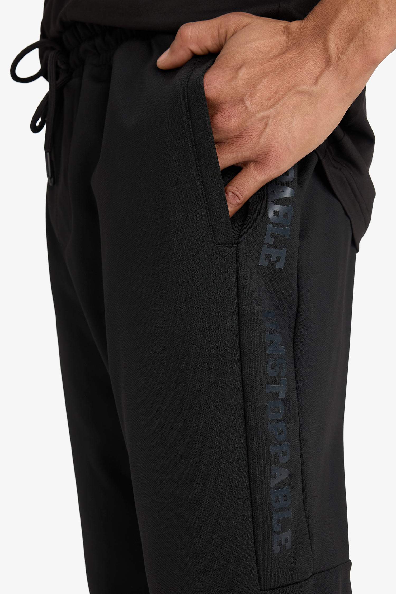 DeFactoFit Sporcu Standart Fit Jogger Eşofman Altı İçi Yumuşak Tüylü Skuba Dalgıç Kumaş