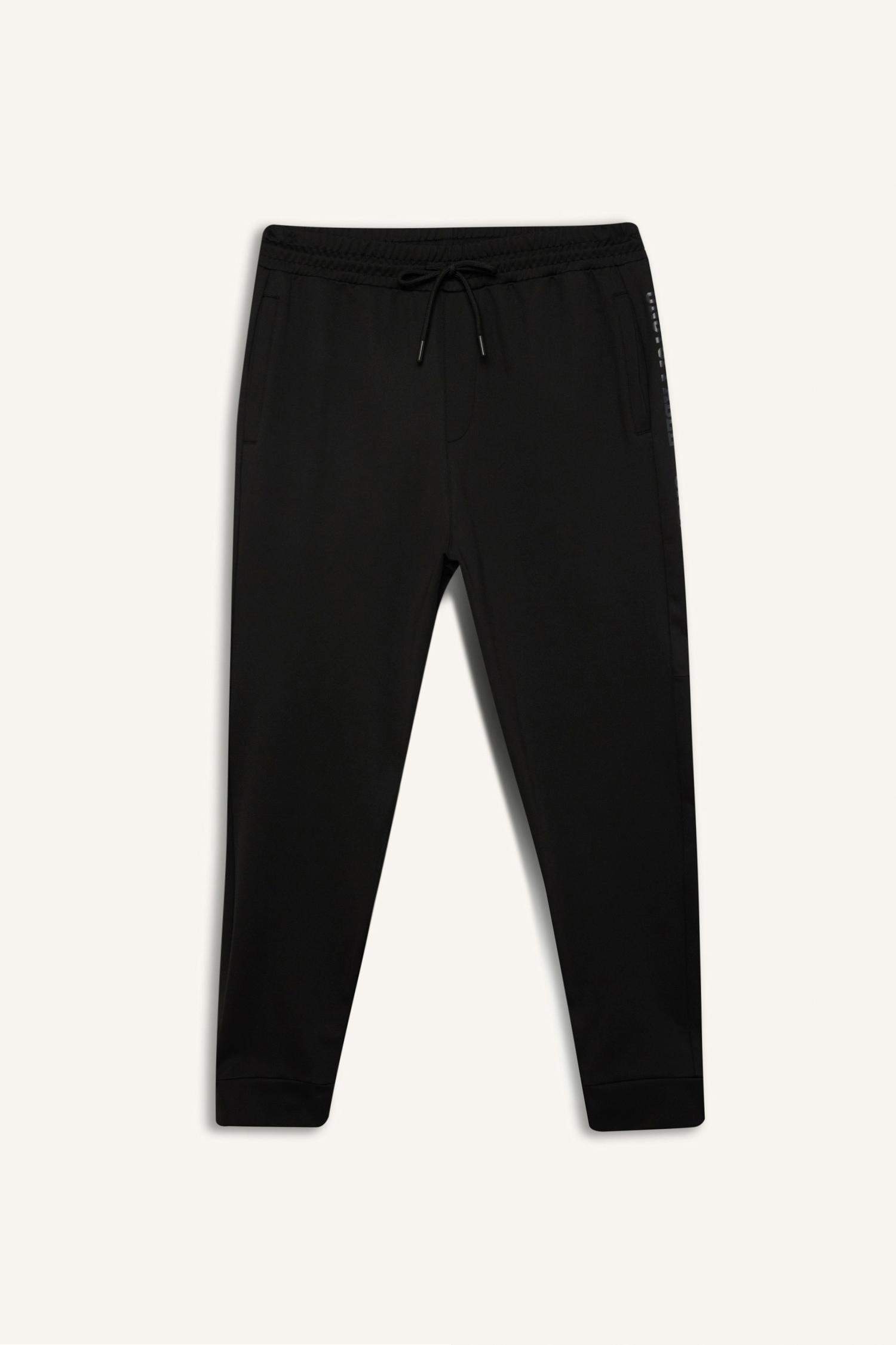 DeFactoFit Sporcu Standart Fit Jogger Eşofman Altı İçi Yumuşak Tüylü Skuba Dalgıç Kumaş