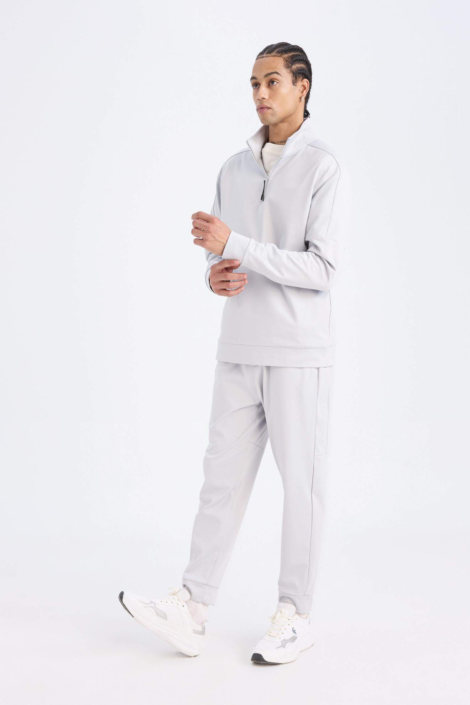 Standart Fit İçi Yumuşak Tüylü Skuba Dalgıç Kumaş Sporcu Jogger Eşofman Altı 