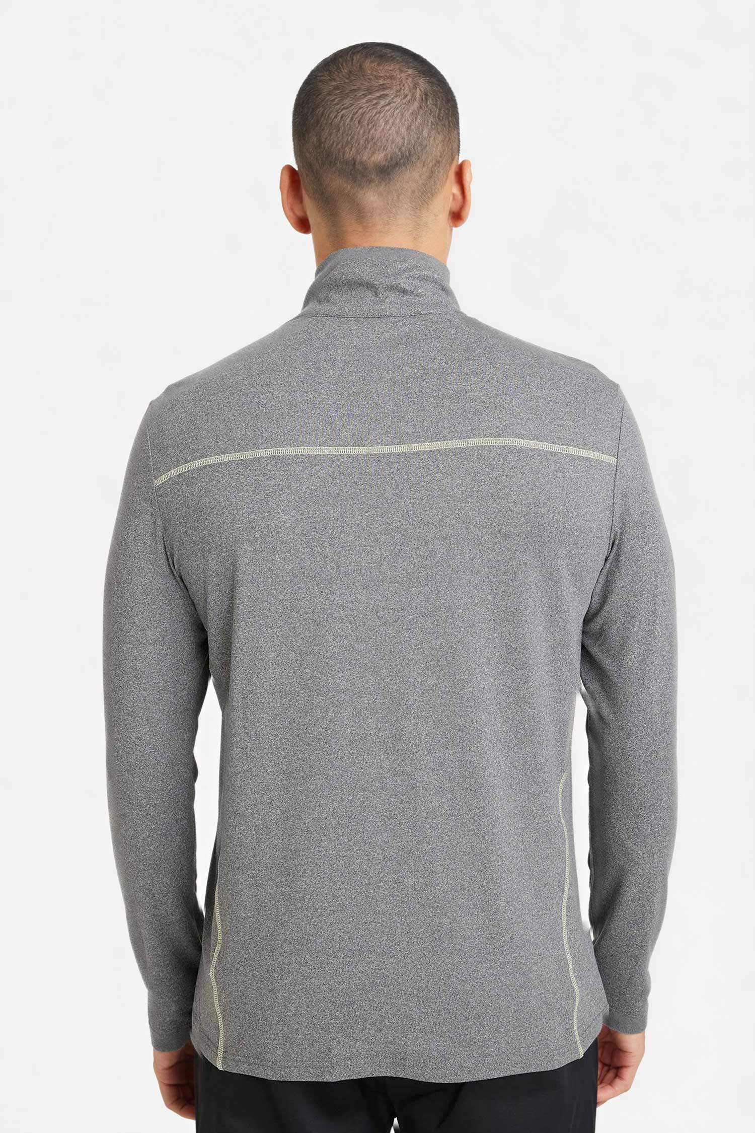 DeFactoFit Standard Fit Zippered Stand Collar Sports T-Shirt