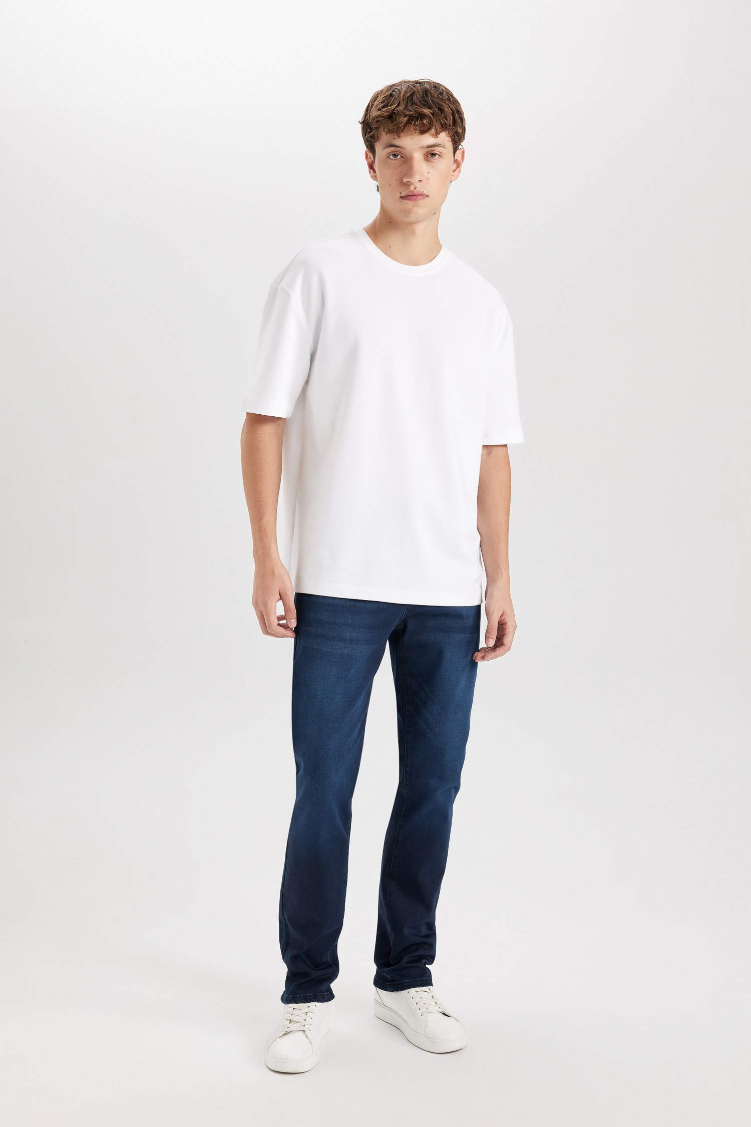 серджио - қалыпты пішім деним тұрақты етек Шалбар