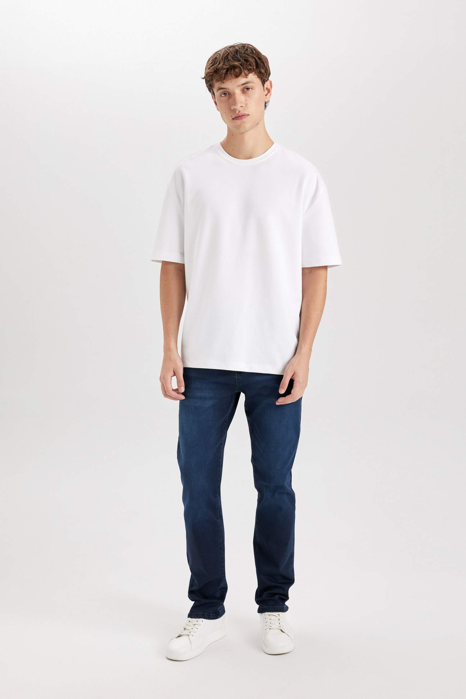 серджио - қалыпты пішім деним тұрақты етек Шалбар