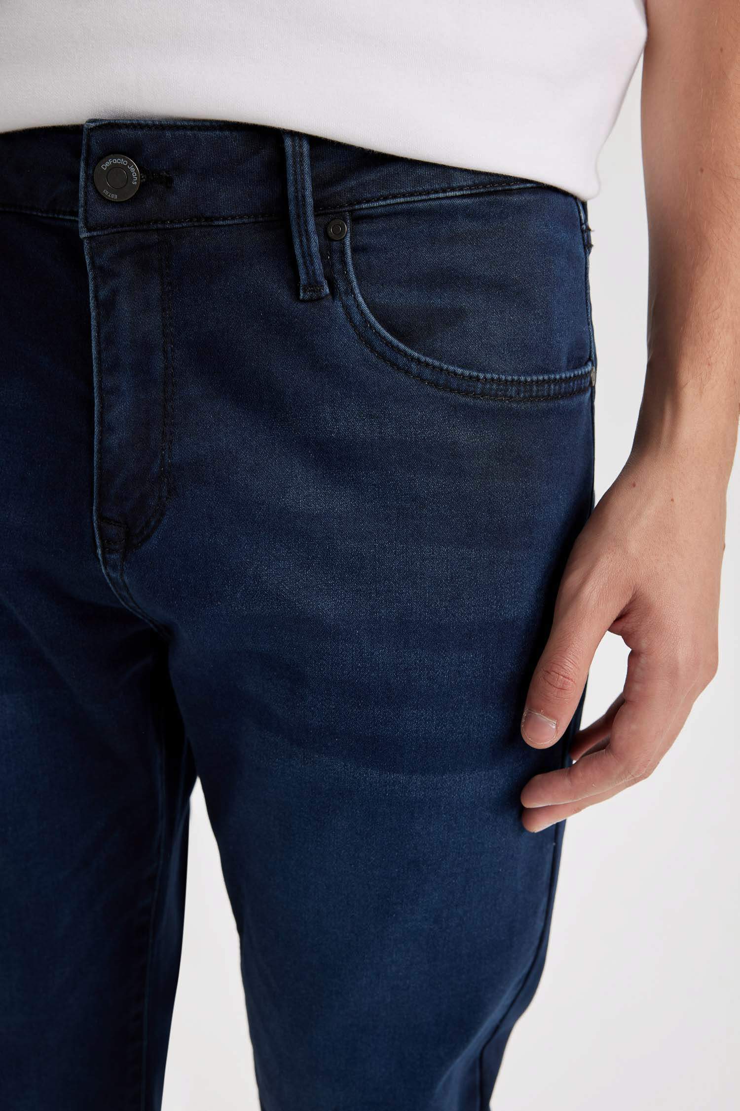 серджио - қалыпты пішім деним тұрақты етек Шалбар