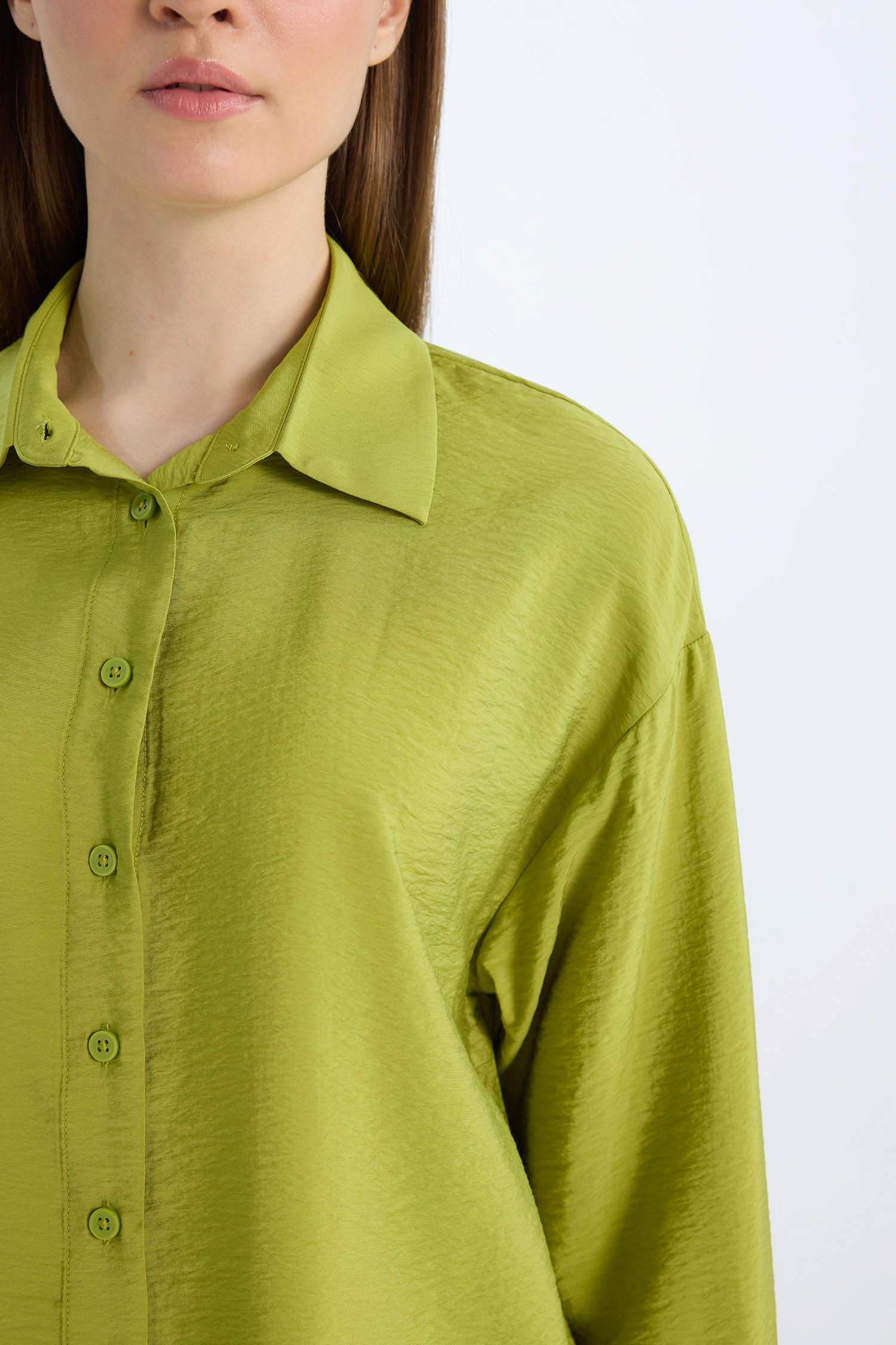 Relax Fit Basic Düz Uzun Kollu Gömlek Tunik