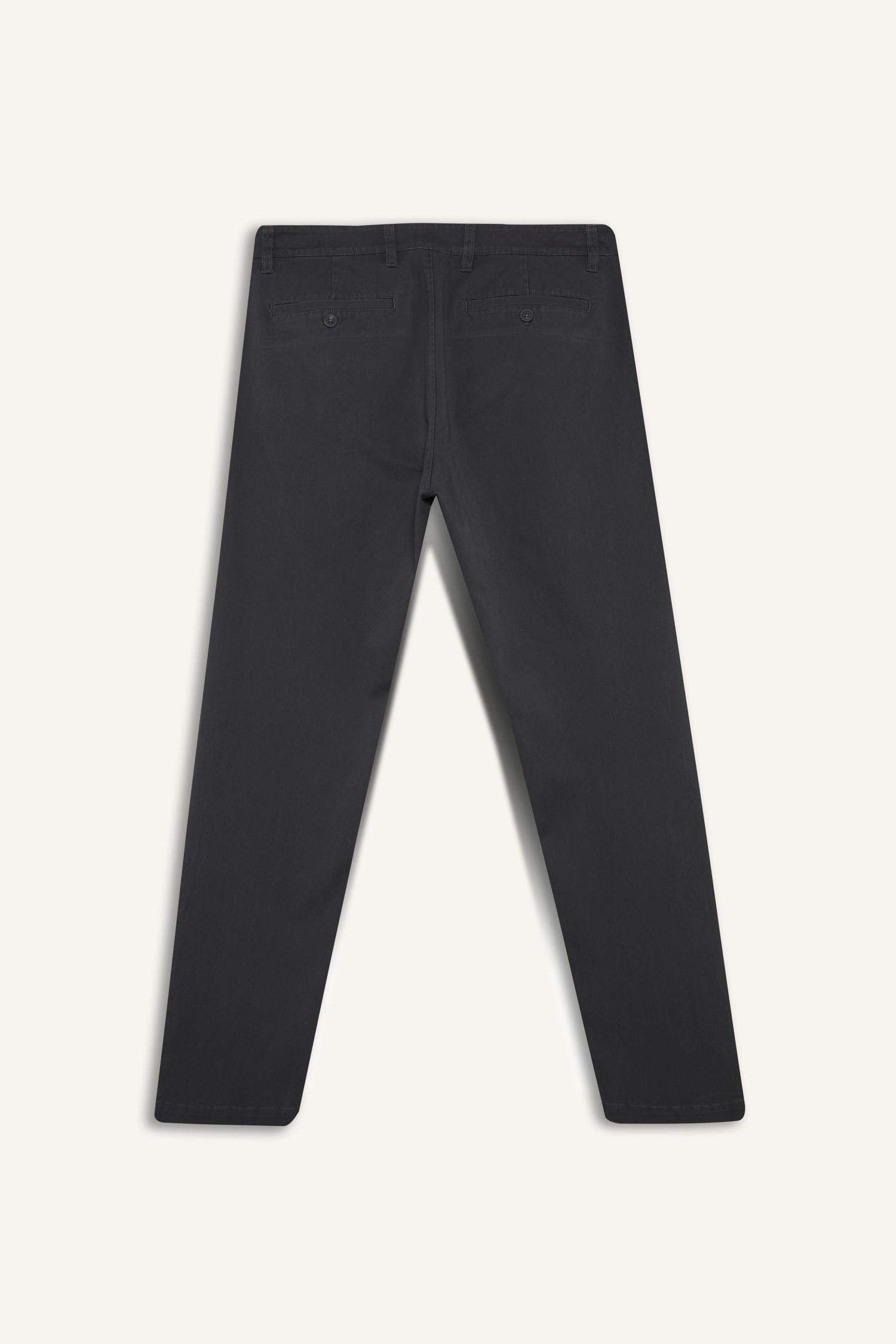 Regular Fit Normal Kesim Cepli Düz Paça Chino Pantolon