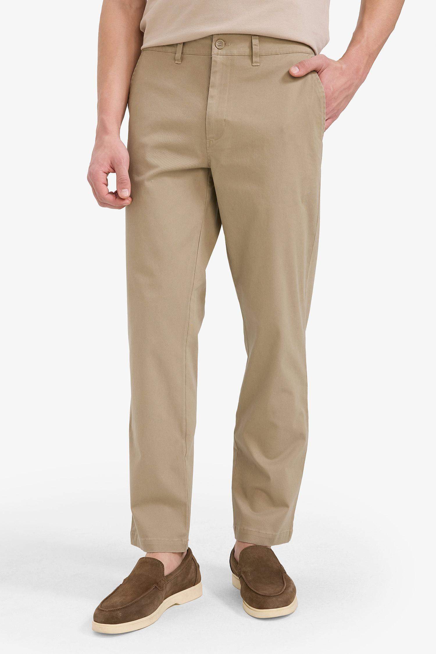 Regular Fit Normal Kesim Cepli Düz Paça Chino Pantolon