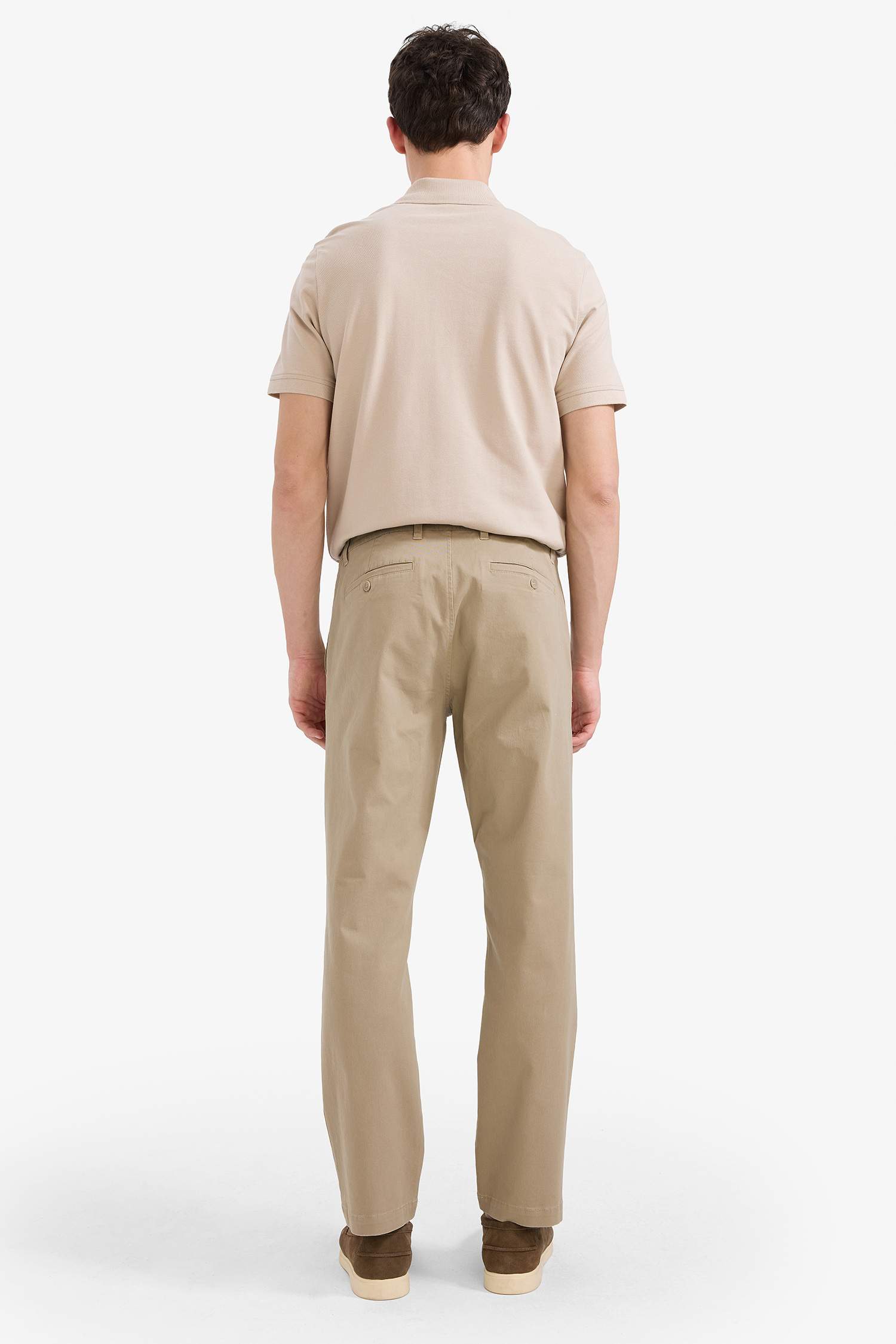 Regular Fit Normal Kesim Cepli Düz Paça Chino Pantolon