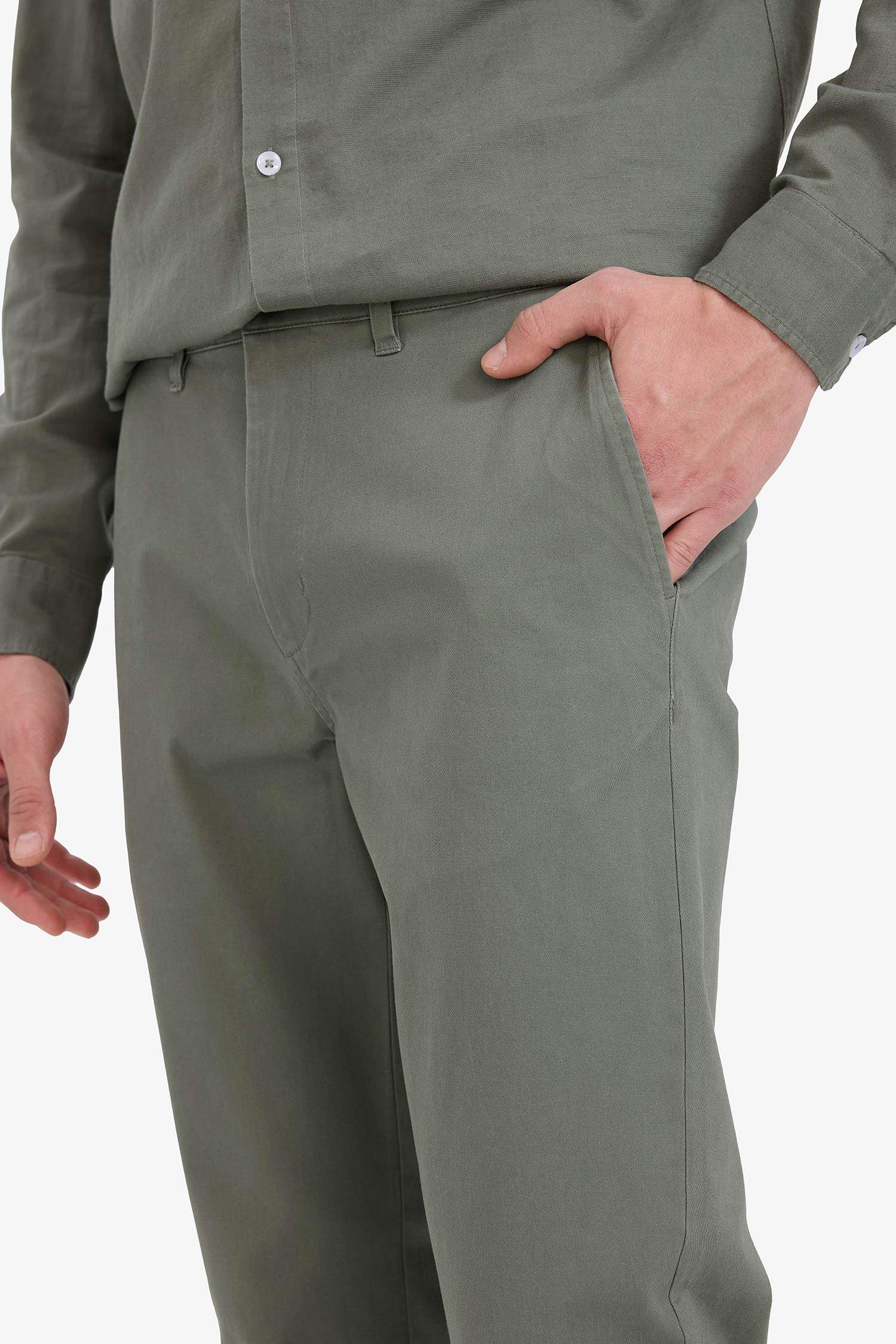 Regular Hem Trousers