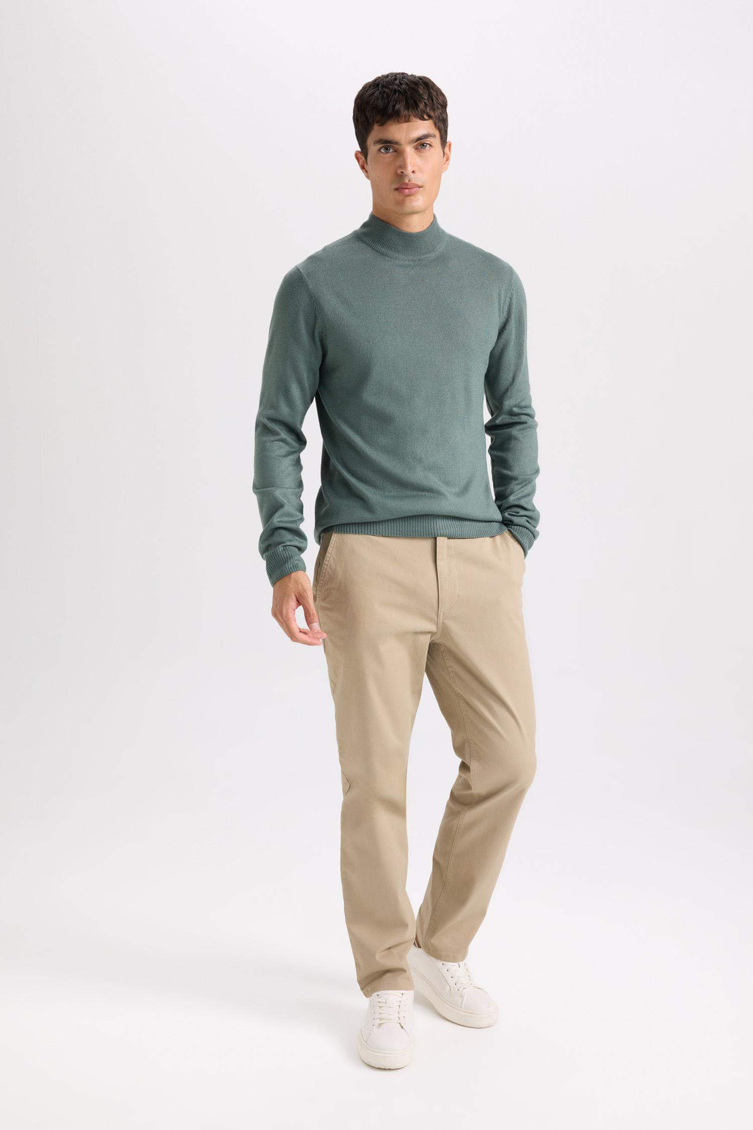 Прямые брюки Chino из канвы