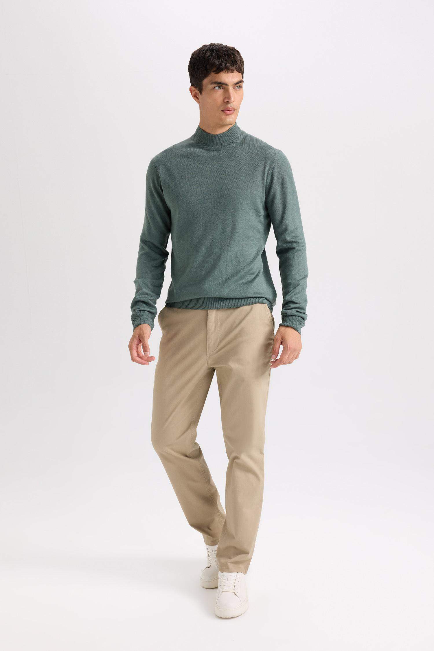 Прямые брюки Chino из канвы