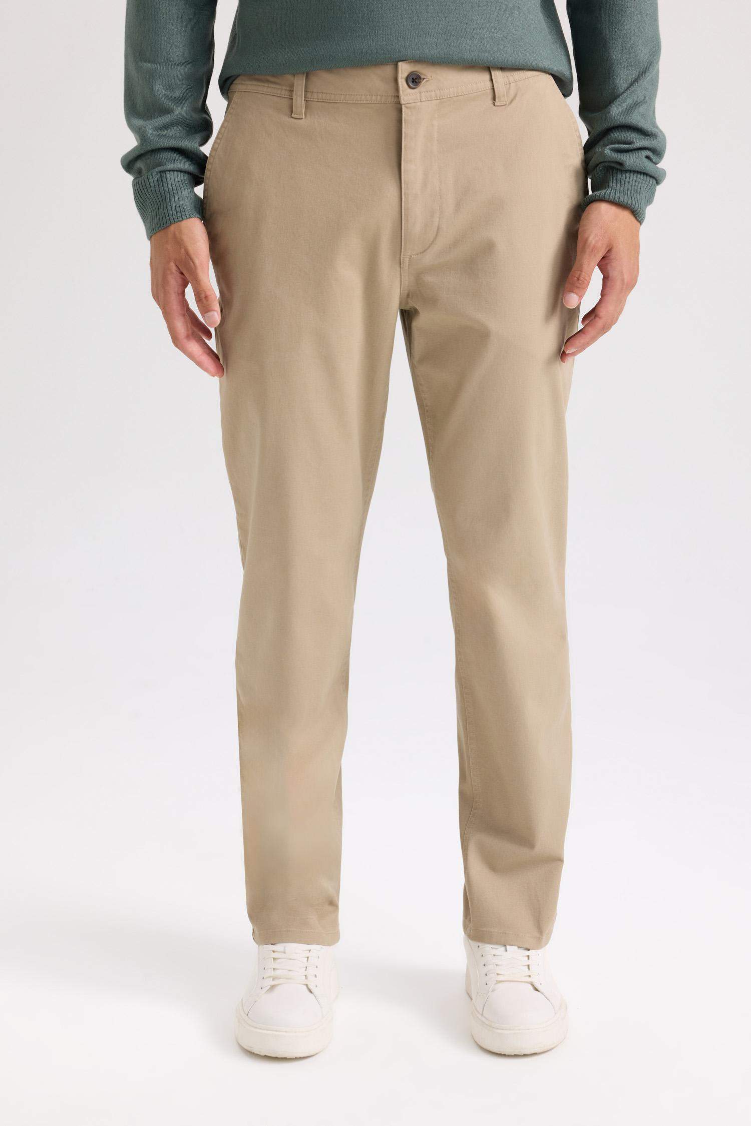 Прямые брюки Chino из канвы