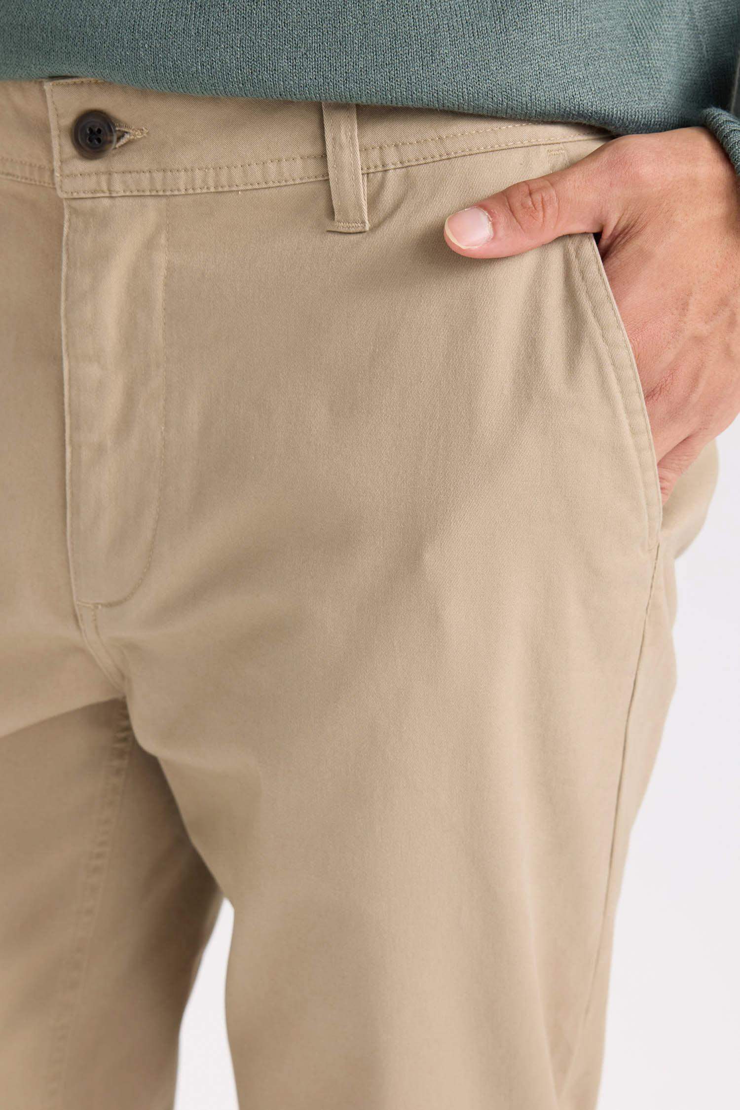 Прямые брюки Chino из канвы