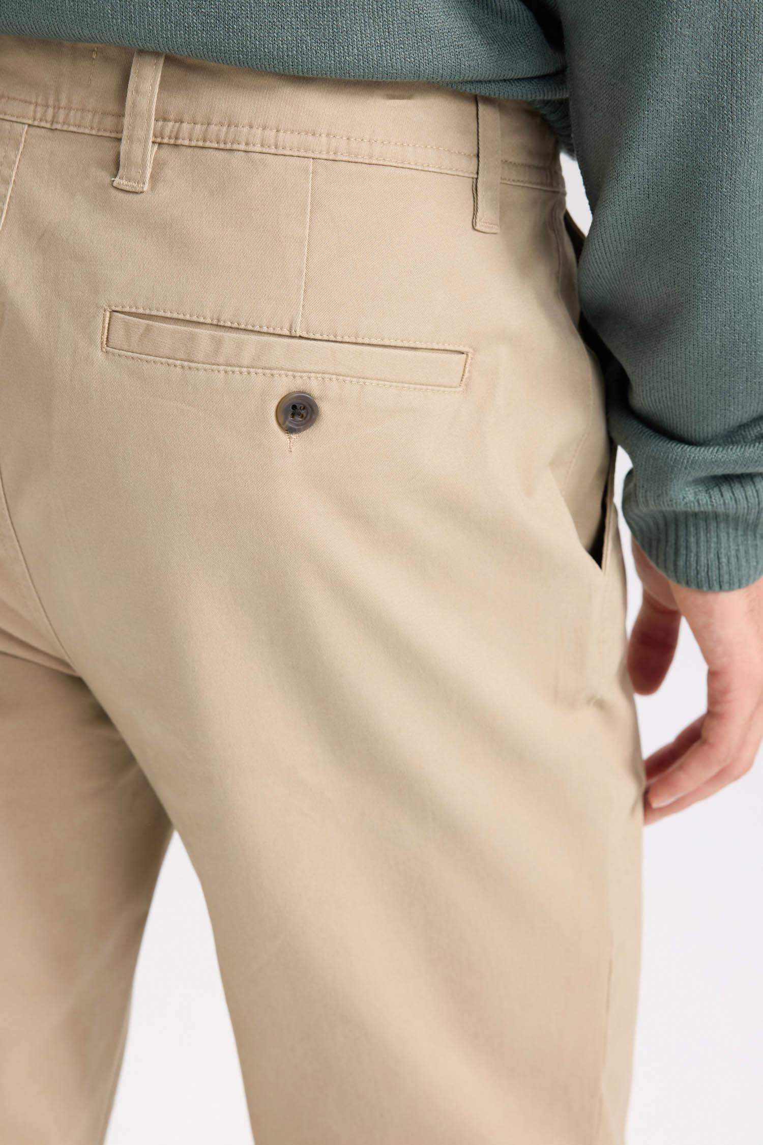 Прямые брюки Chino из канвы