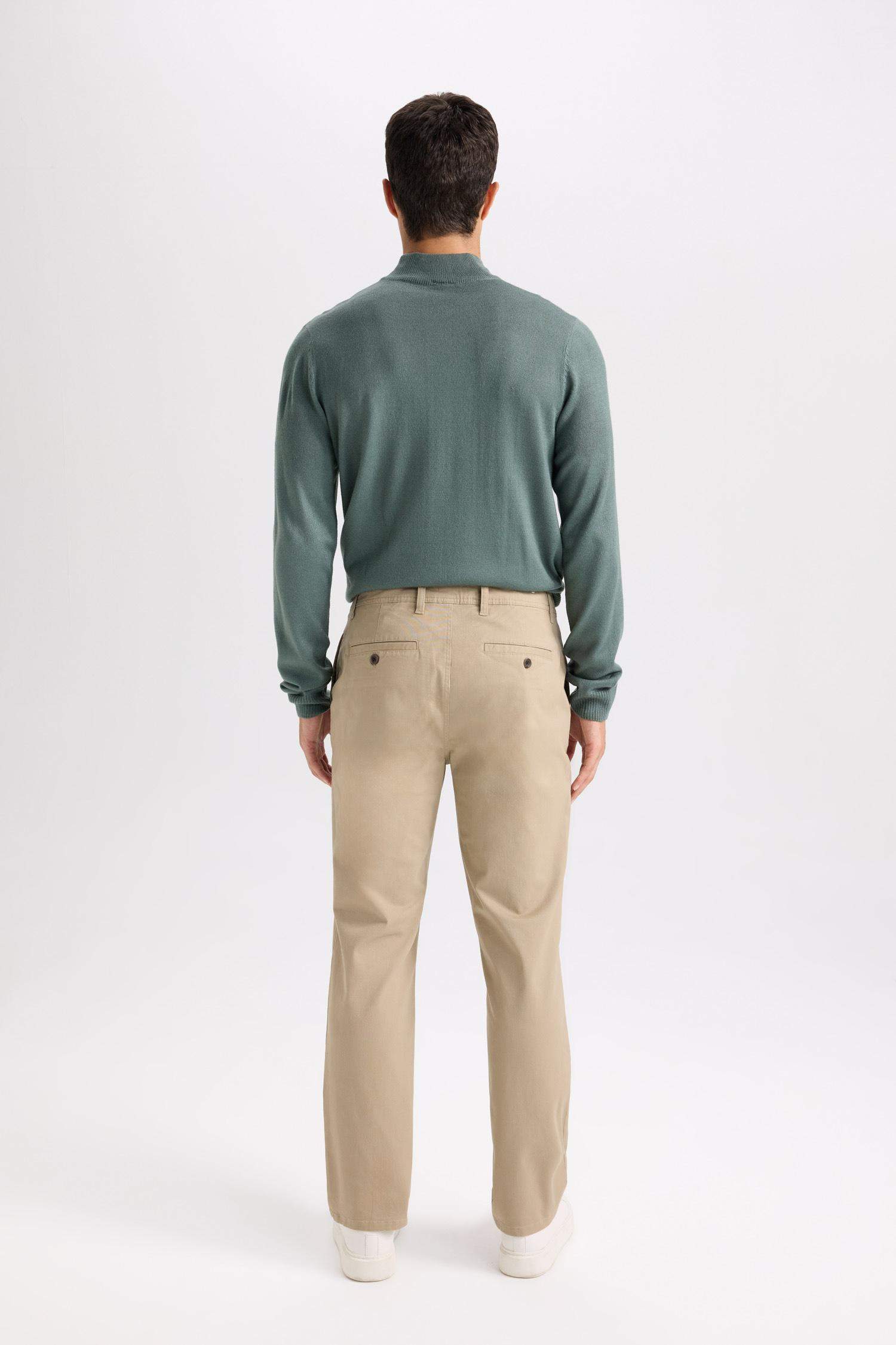 Прямые брюки Chino из канвы