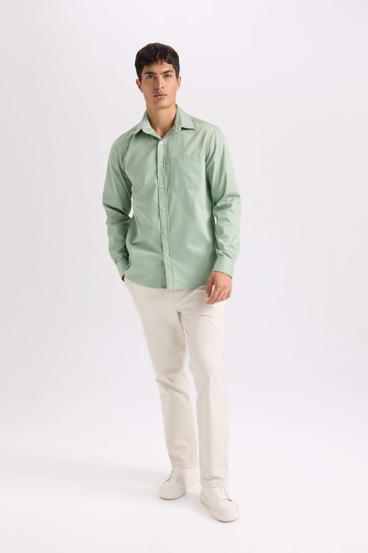 Regular Fit Normal Kesim Yazlık Düz Paça Chino Kanvas Pantolon