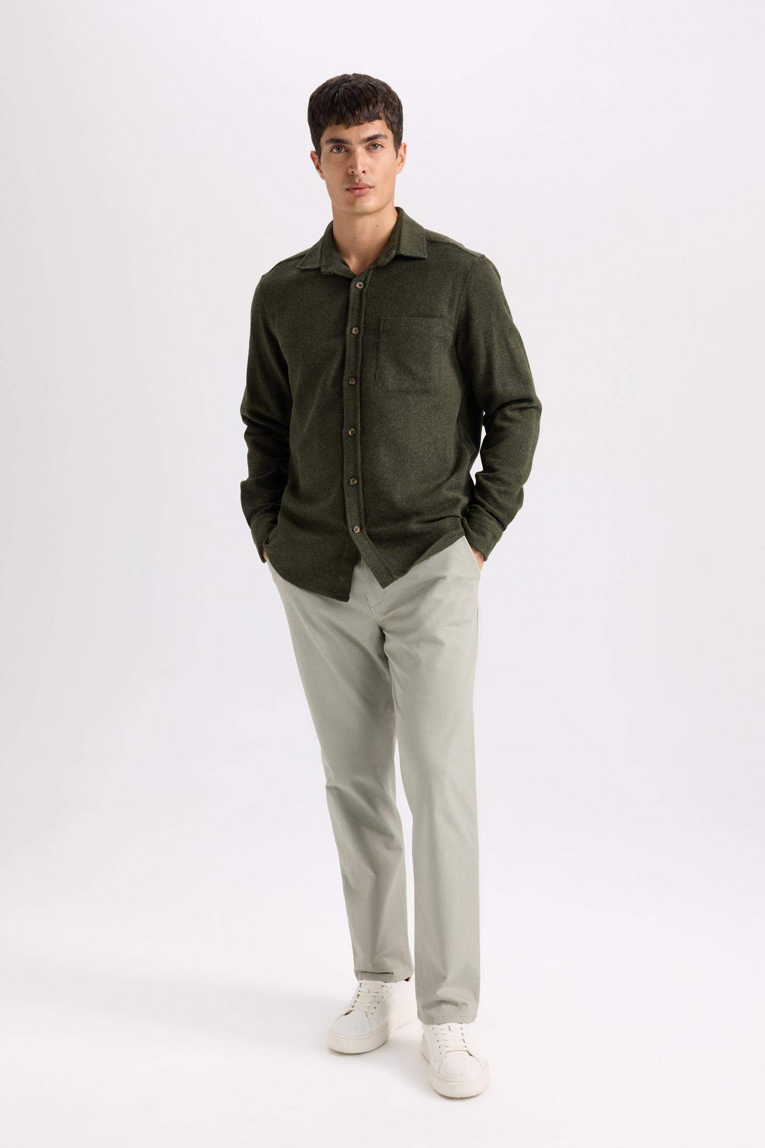 Regular Hem Trousers