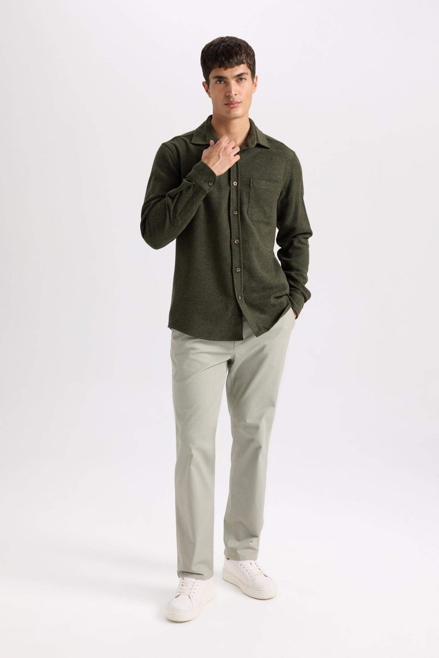 Regular Hem Trousers