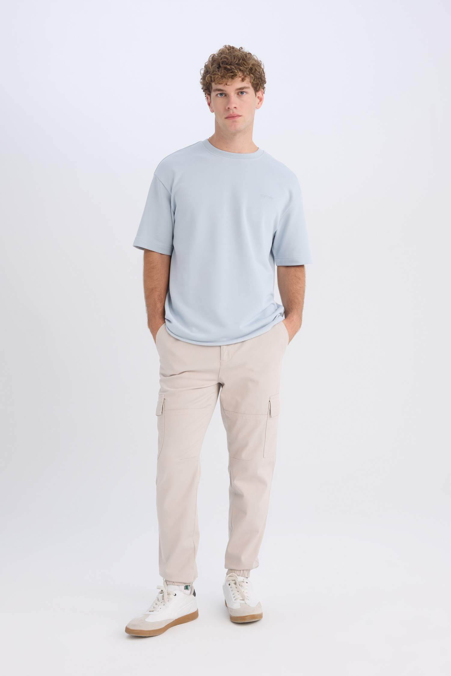 Boxy Fit Crew Neck Short Sleeve T-Shirt