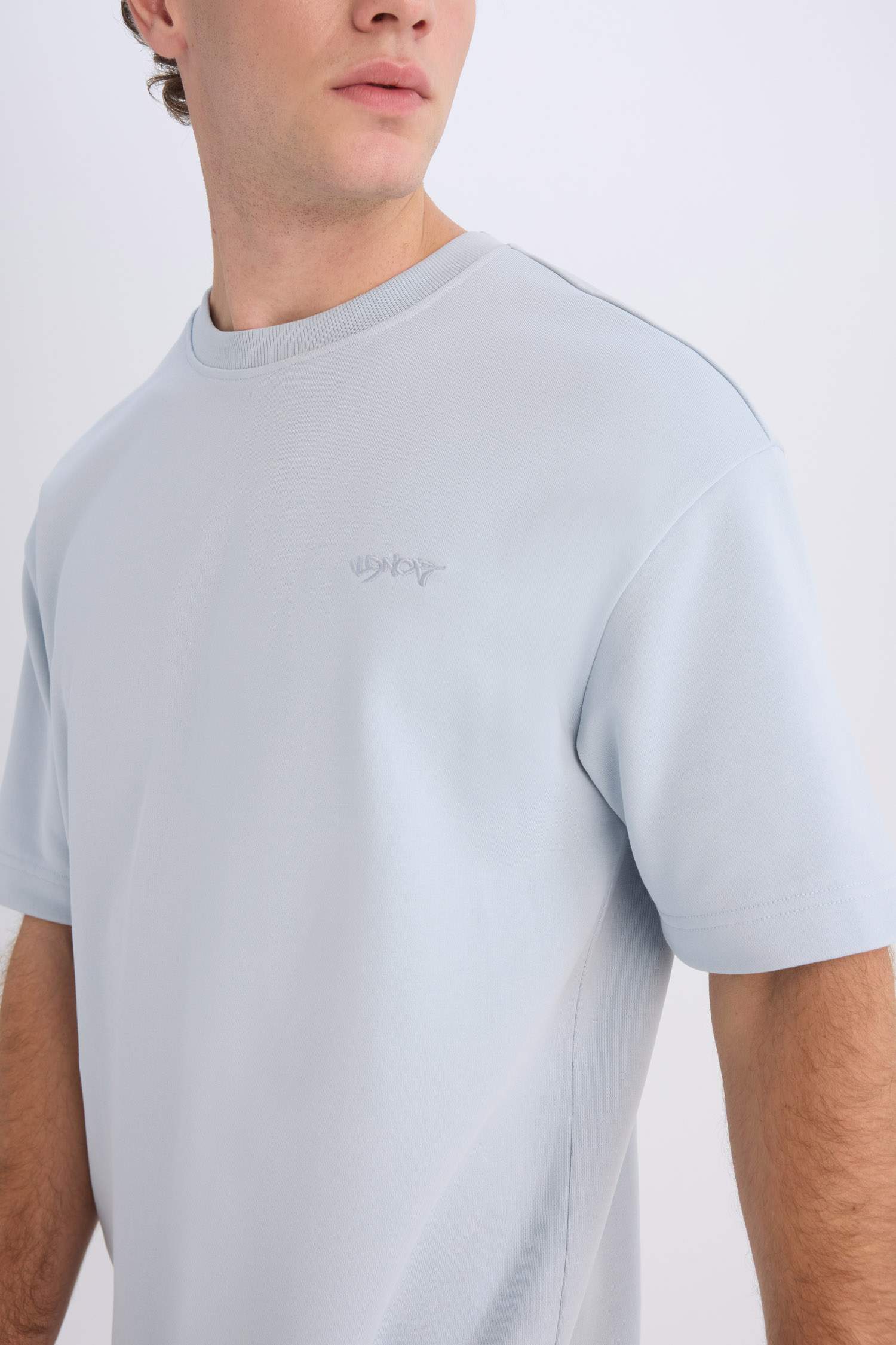 Boxy Fit Crew Neck Short Sleeve T-Shirt