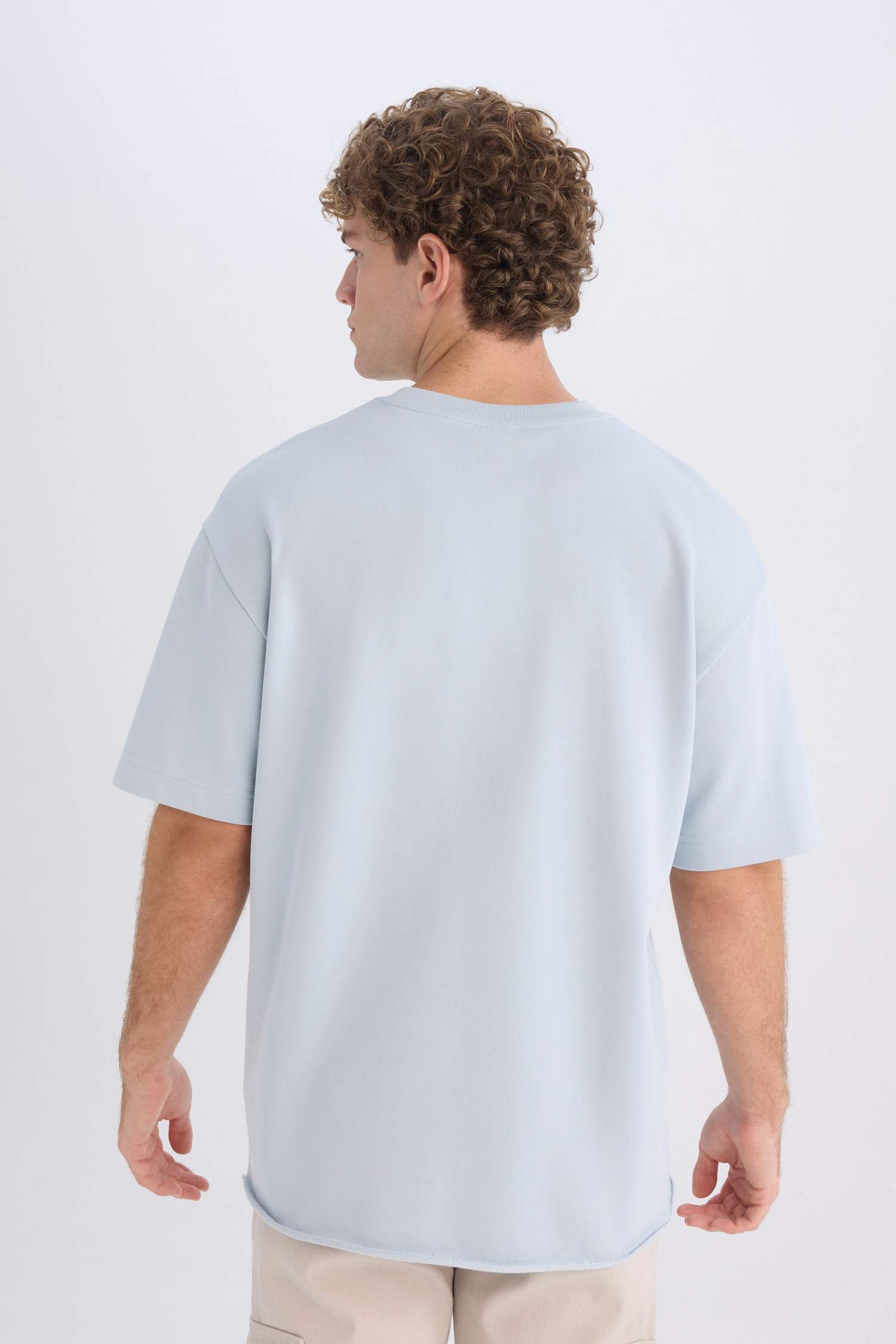 Boxy Fit Crew Neck Short Sleeve T-Shirt