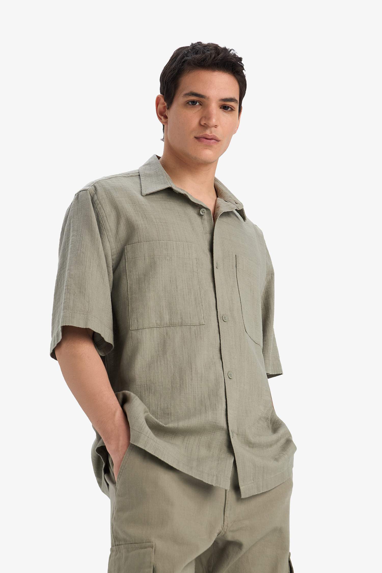 Cotton Relax Fit Short Sleeve Shirt