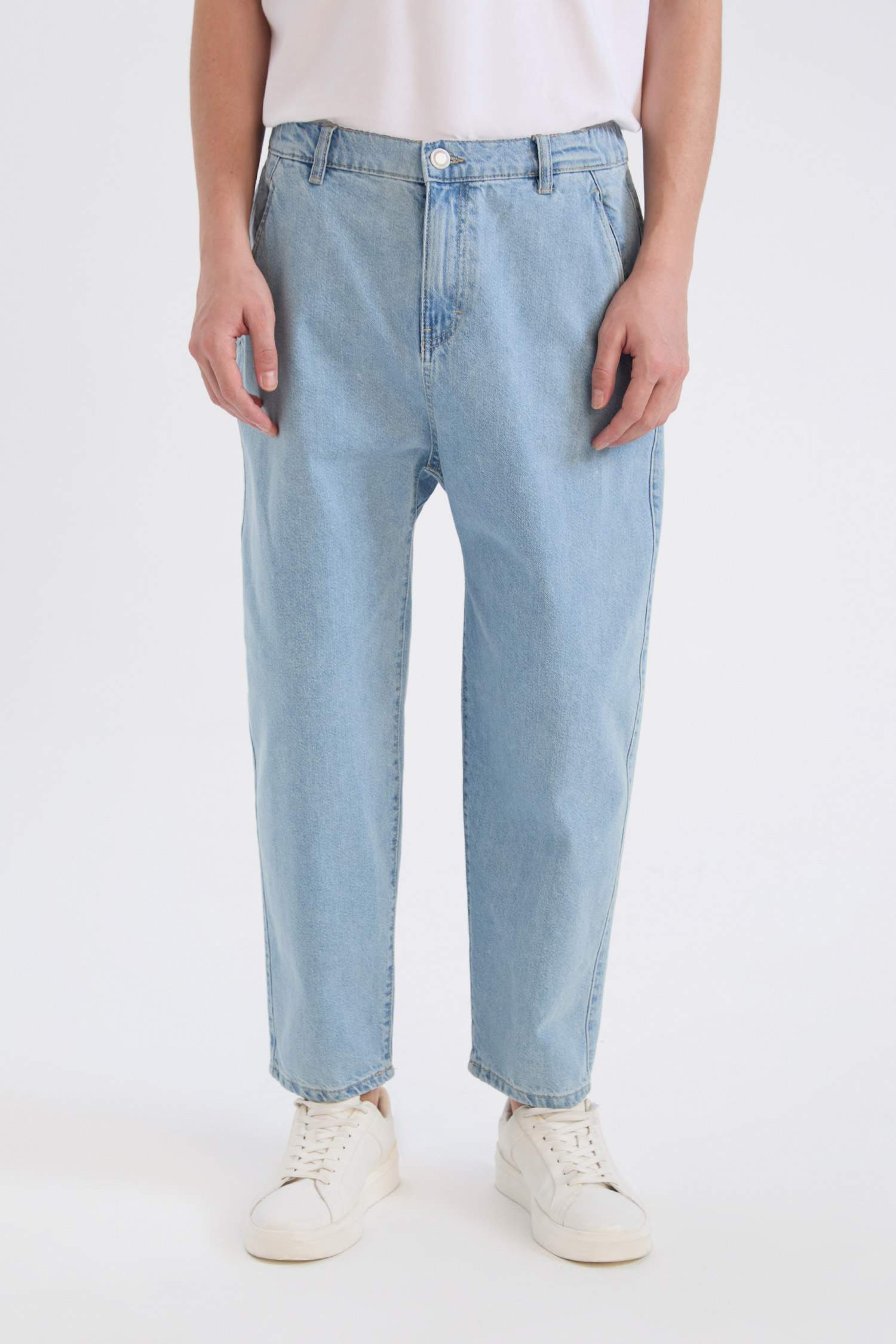 Relaxed Slouchy Fit широкий джинсы с эффектом стирки