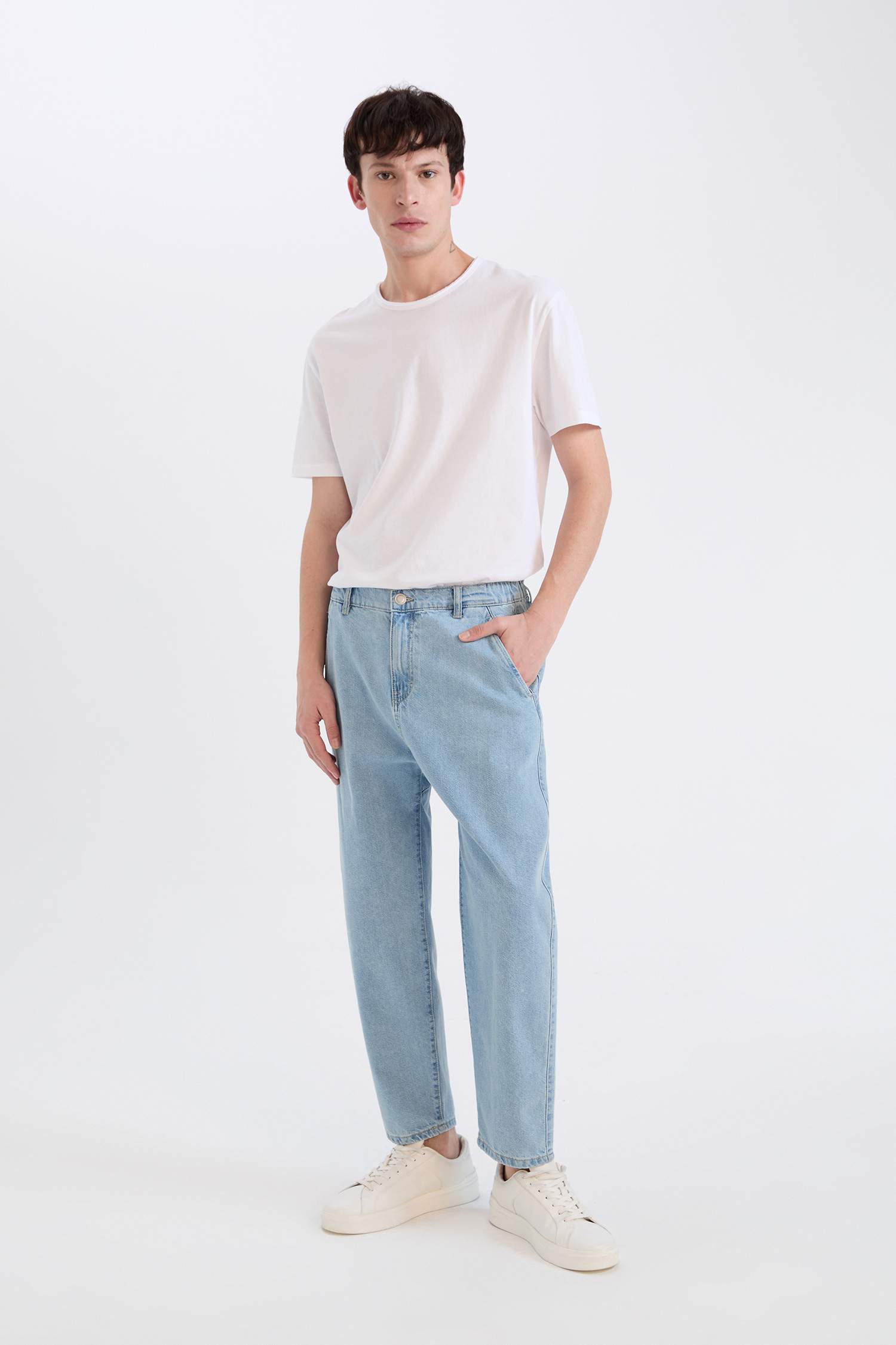 Relaxed Slouchy Fit широкий джинсы с эффектом стирки