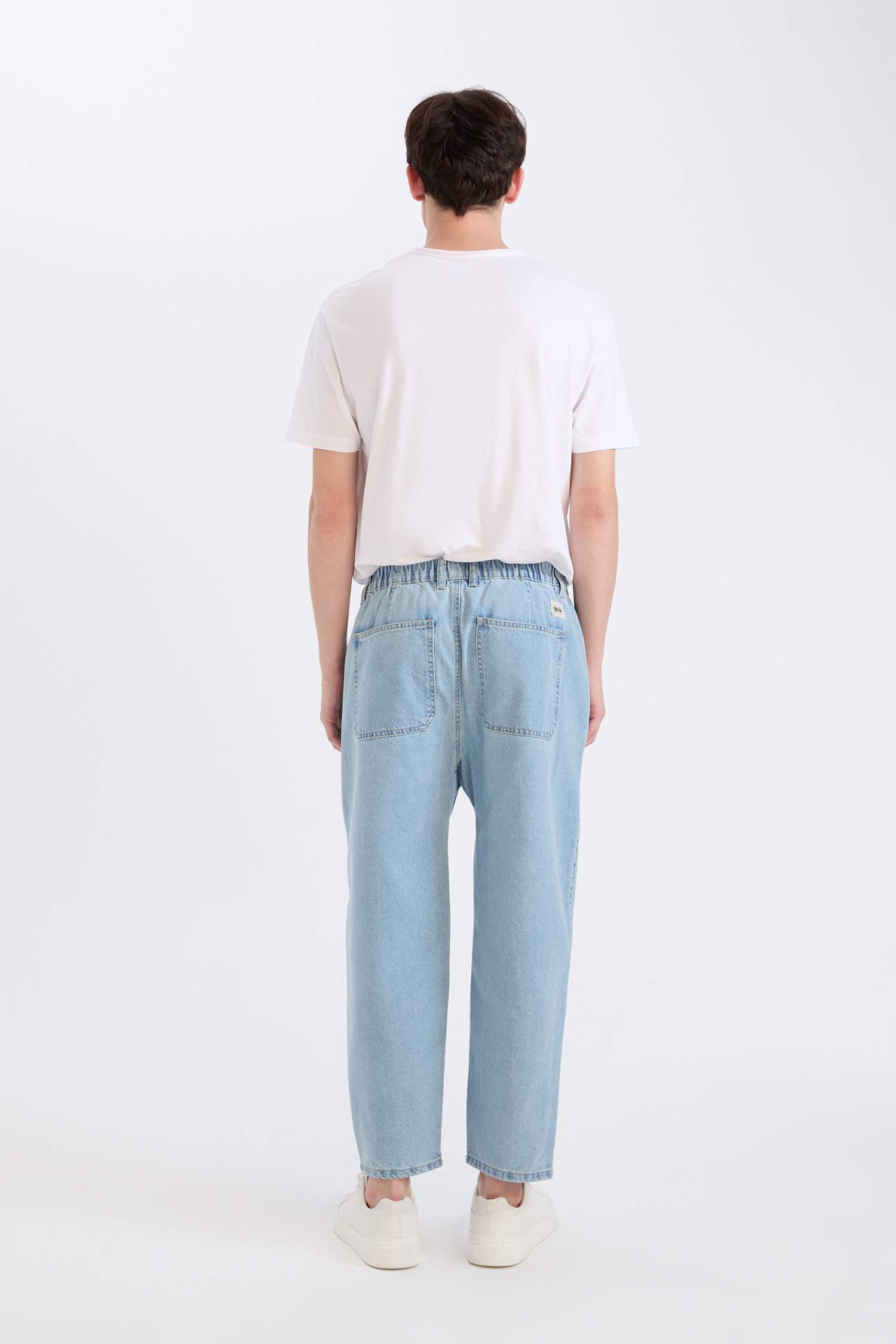 Relaxed Slouchy Fit широкий джинсы с эффектом стирки