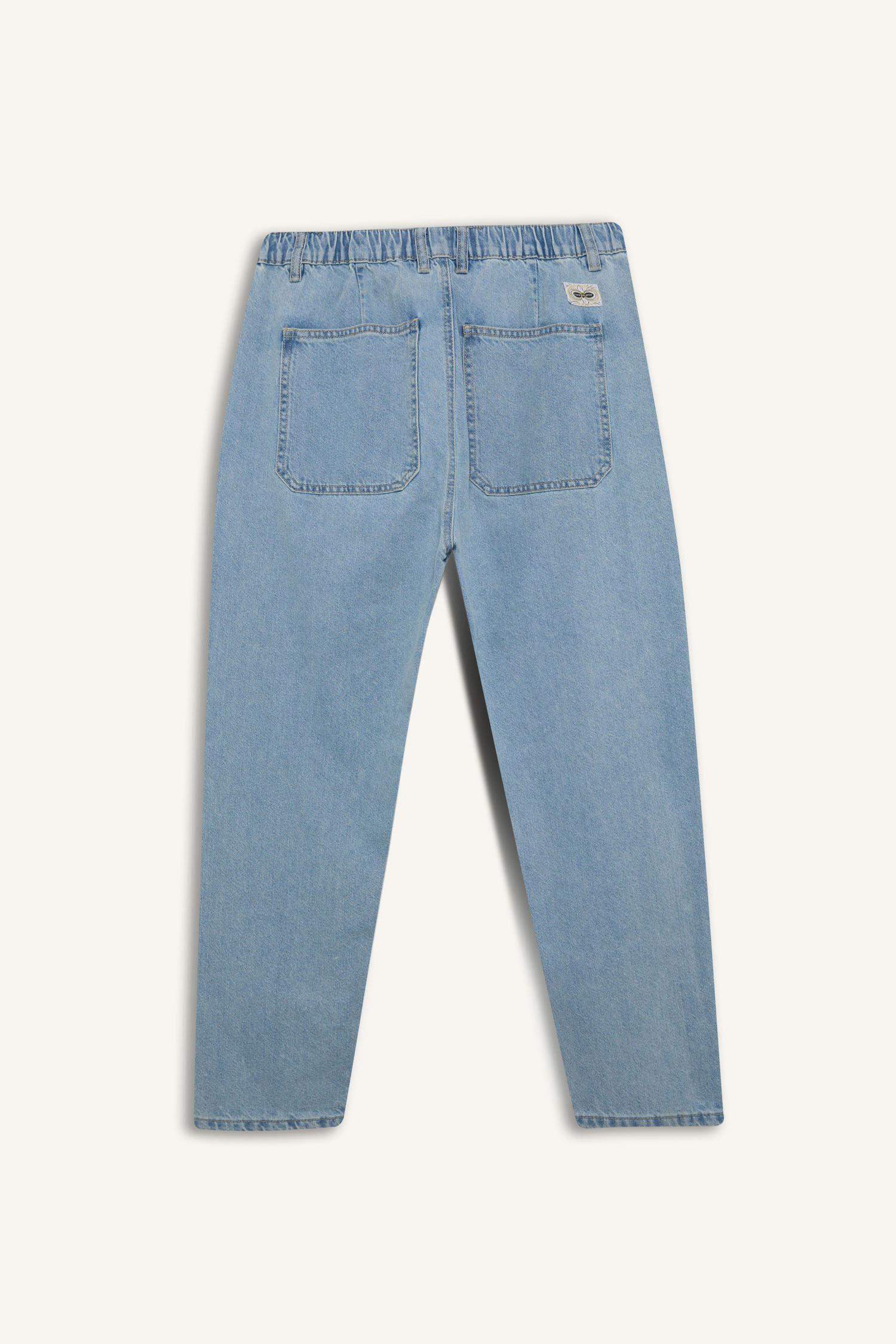 Relaxed Slouchy Fit широкий джинсы с эффектом стирки