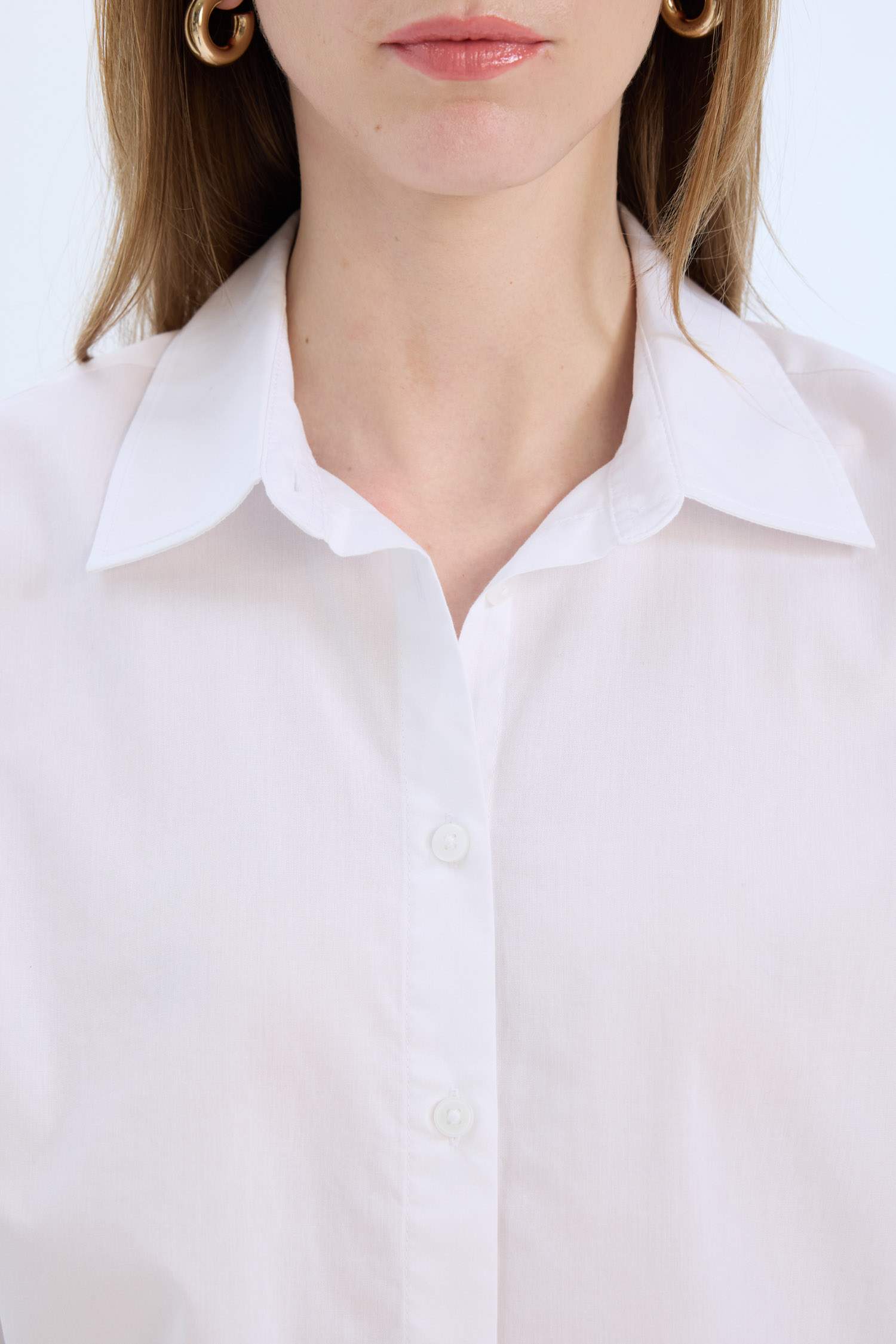 قميص كروب بوبلين ردن طويل