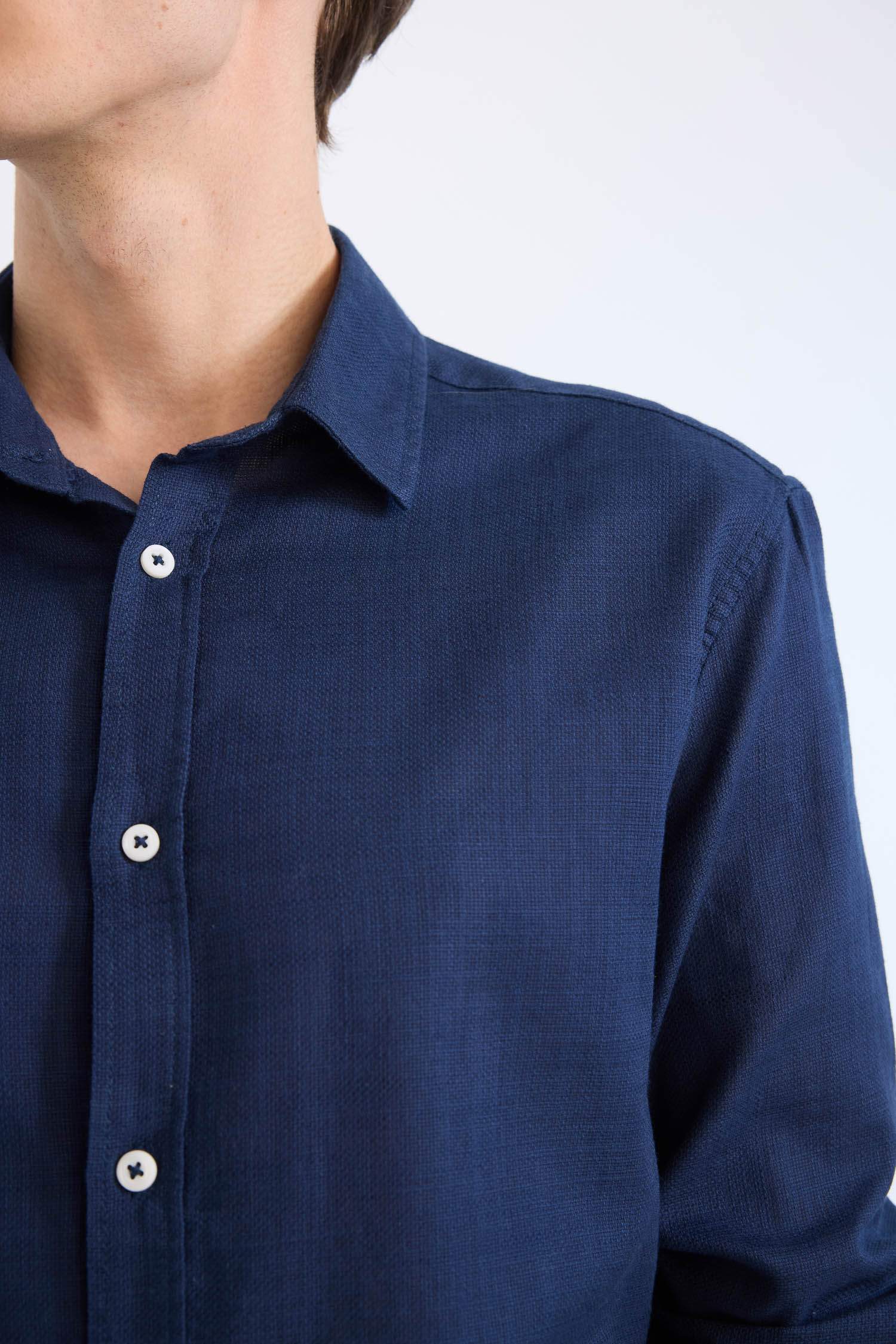 поло жаға Ұзын жеңді көйлек