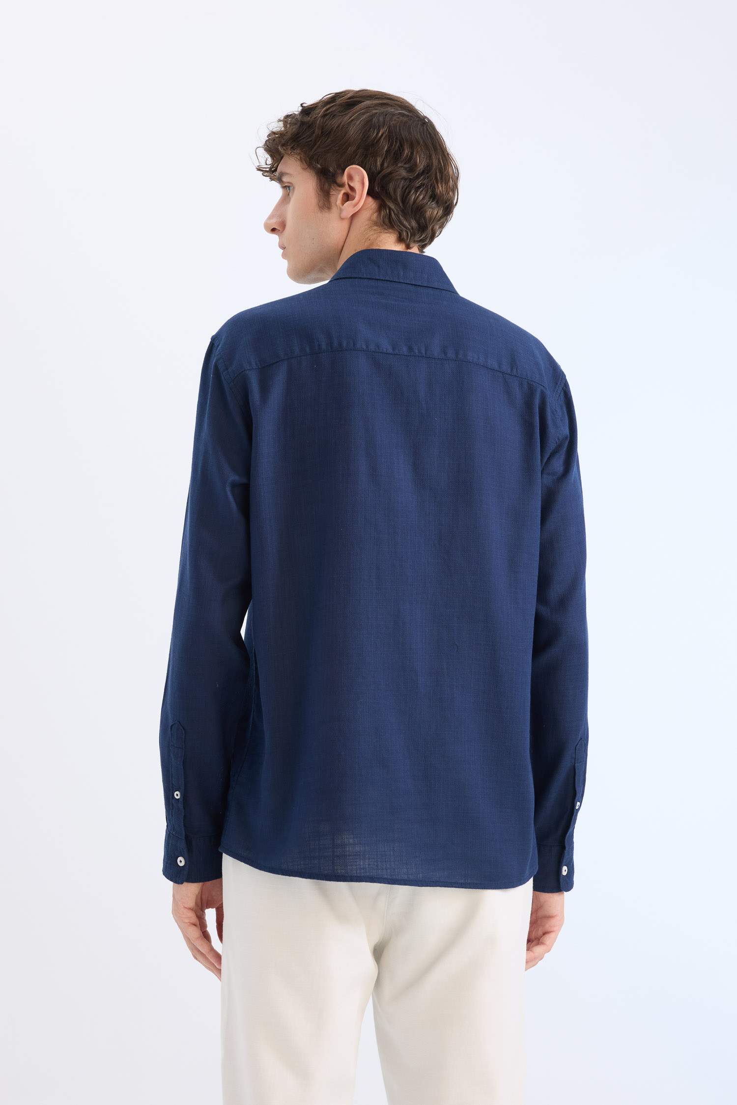 поло жаға Ұзын жеңді көйлек