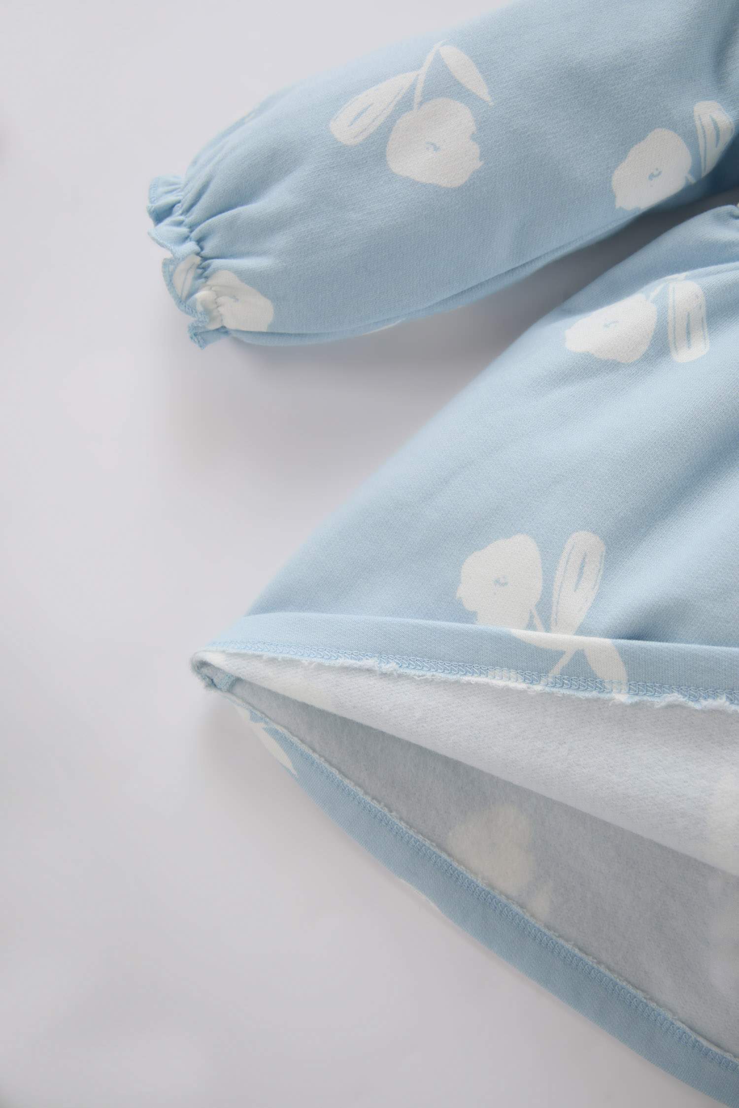 Kız Bebek Desenli Uzun Kollu Sweat Elbise