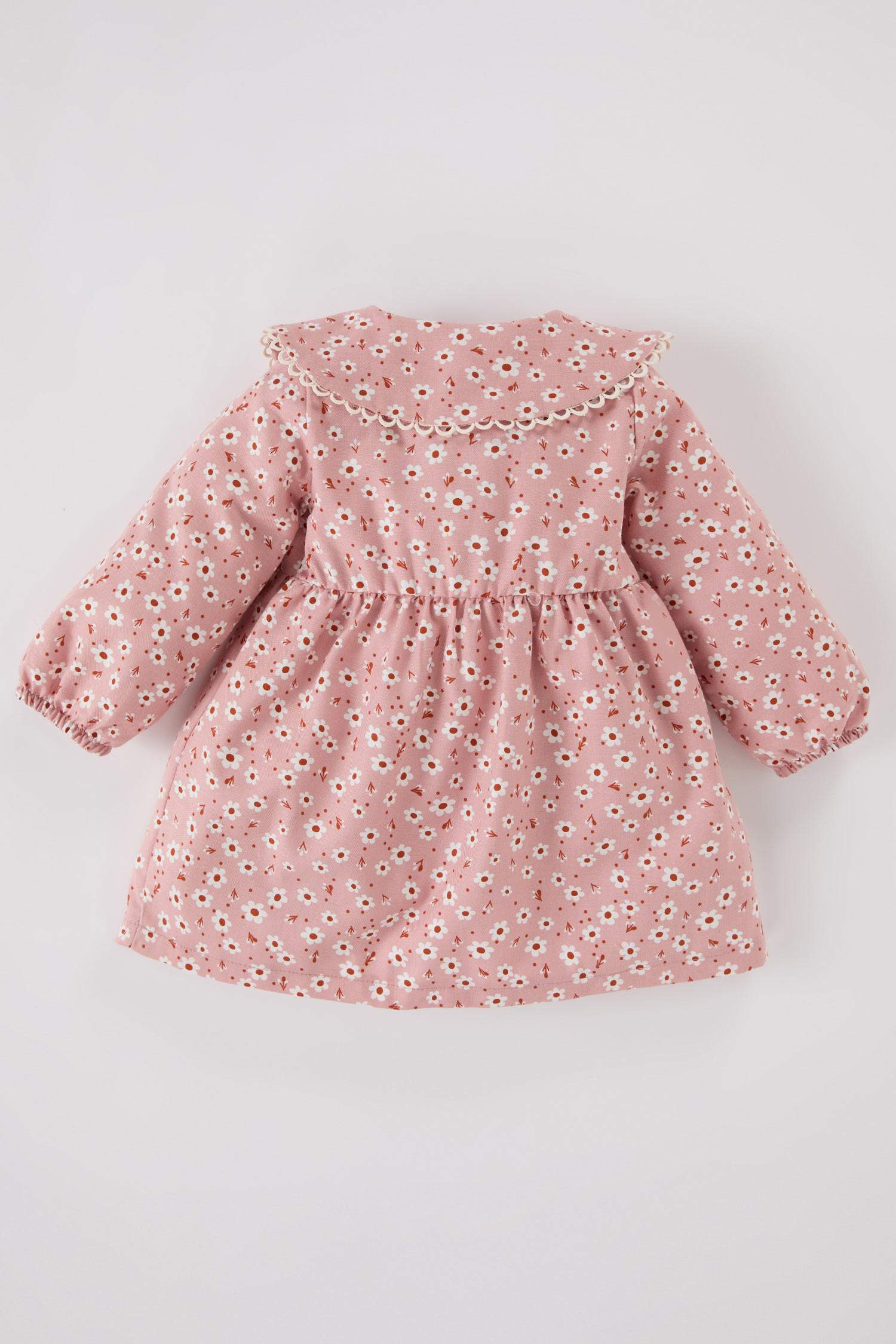 Baby Girl Floral Long Sleeve Flannel Dress
