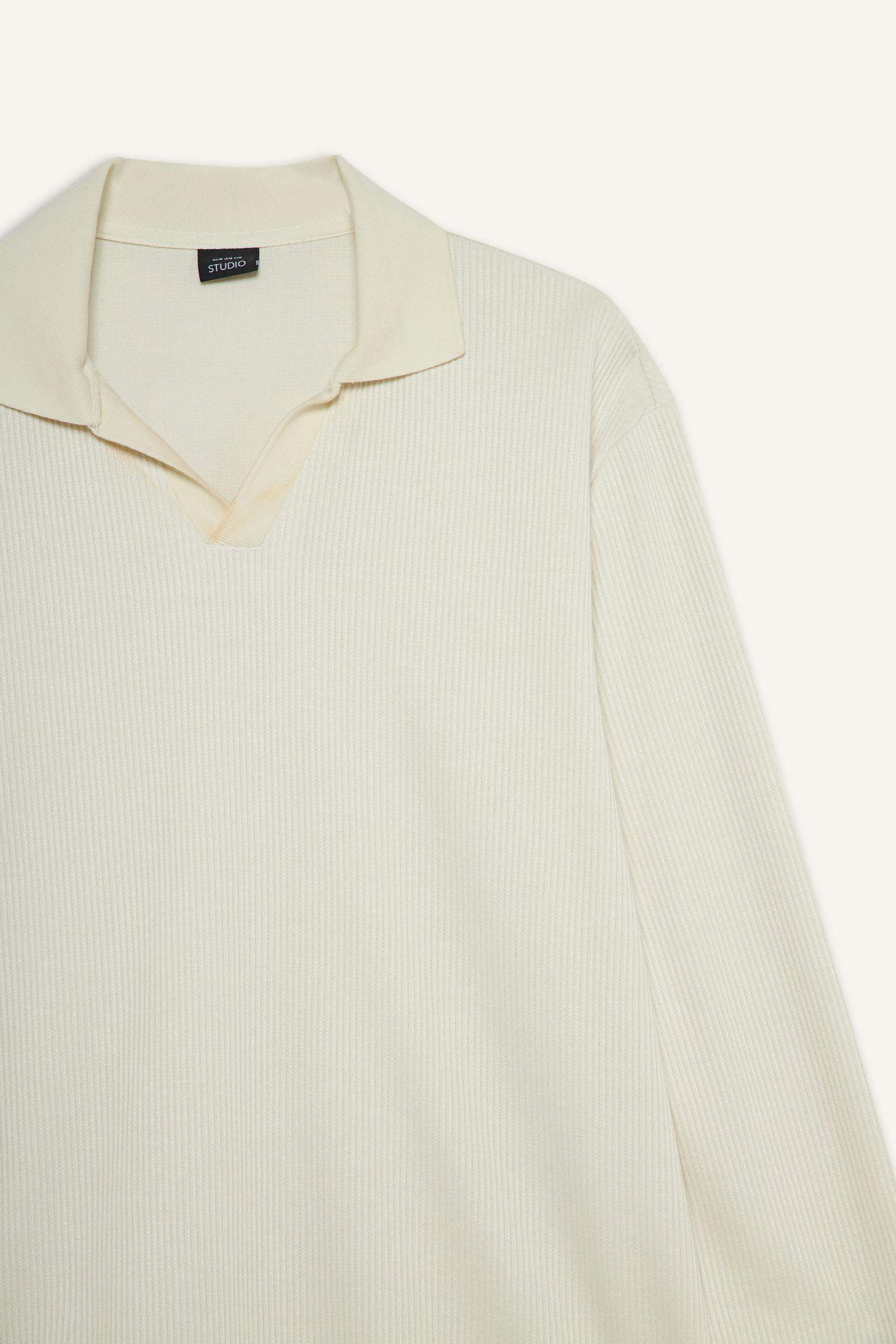 Regular Fit Polo Yaka Sweatshirt