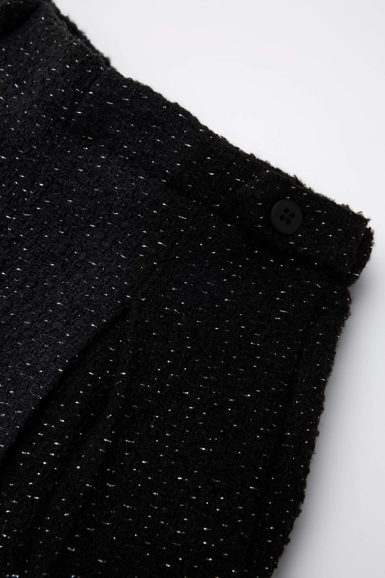 Ensemble 2 pièces Jupe-short en tweed et collants pour bébé fille